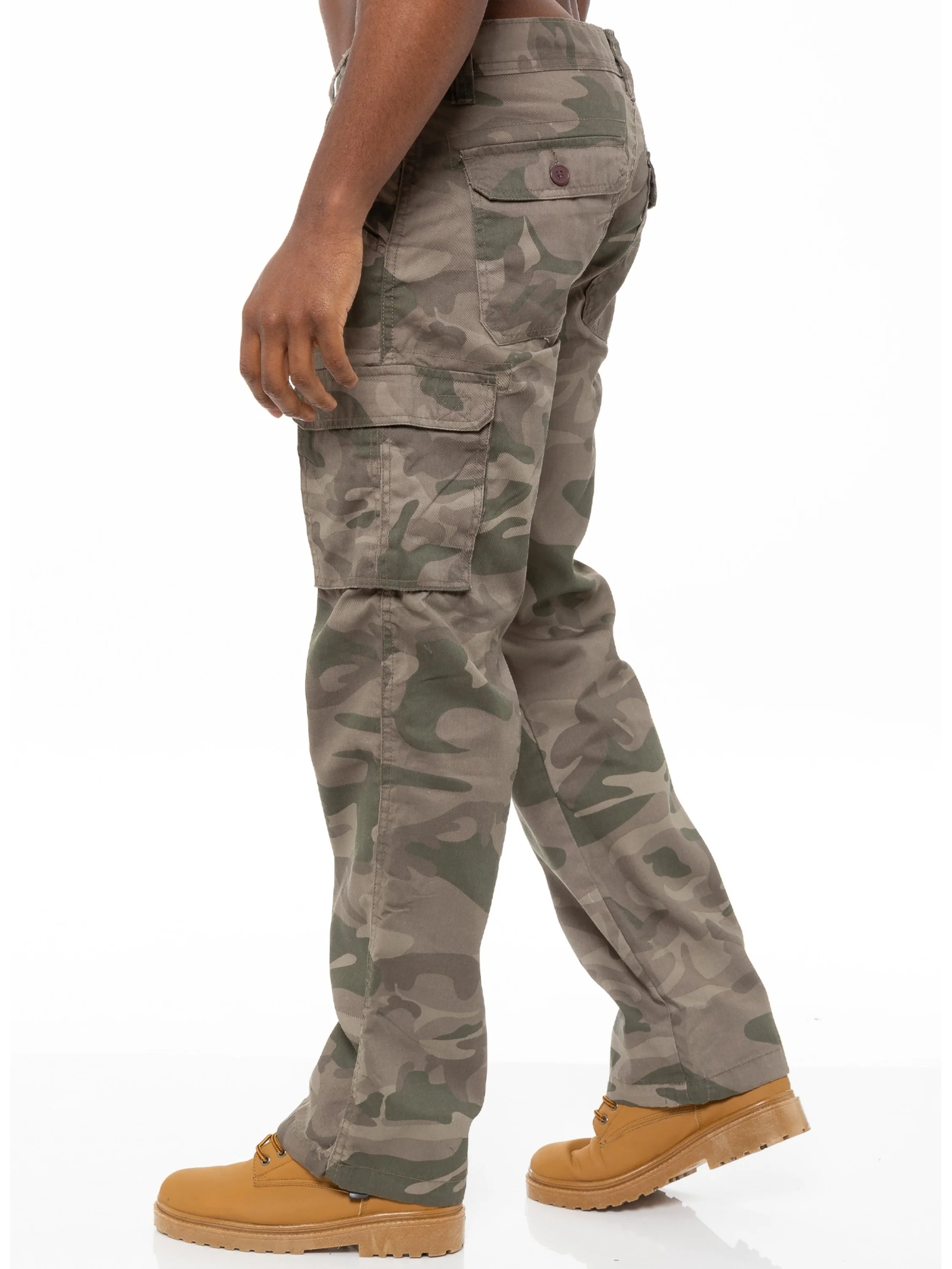 Kruze | Mens Cargo Camo Trousers - Image 9