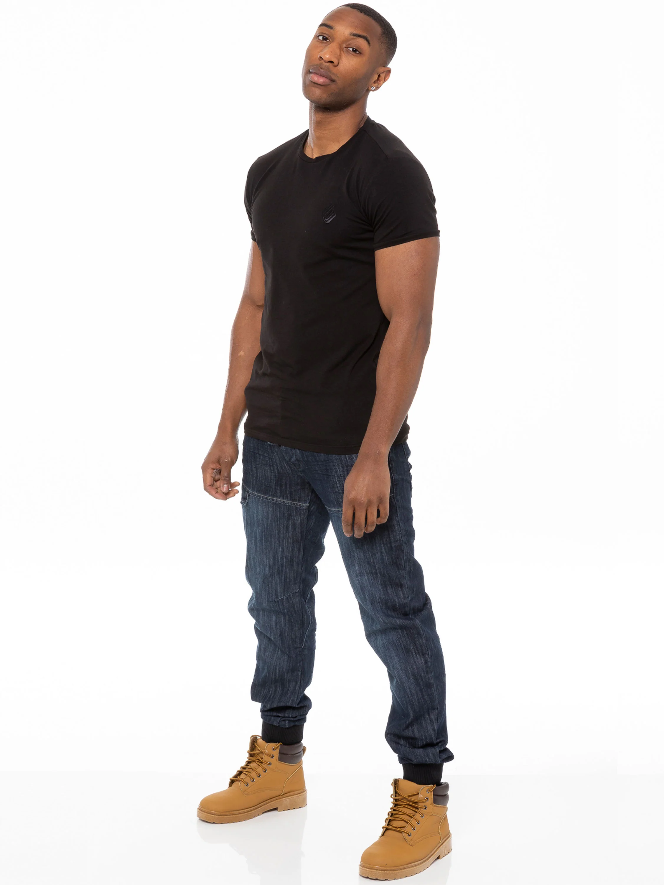 Kruze | Mens Denim Cuffed Jeans - Image 10