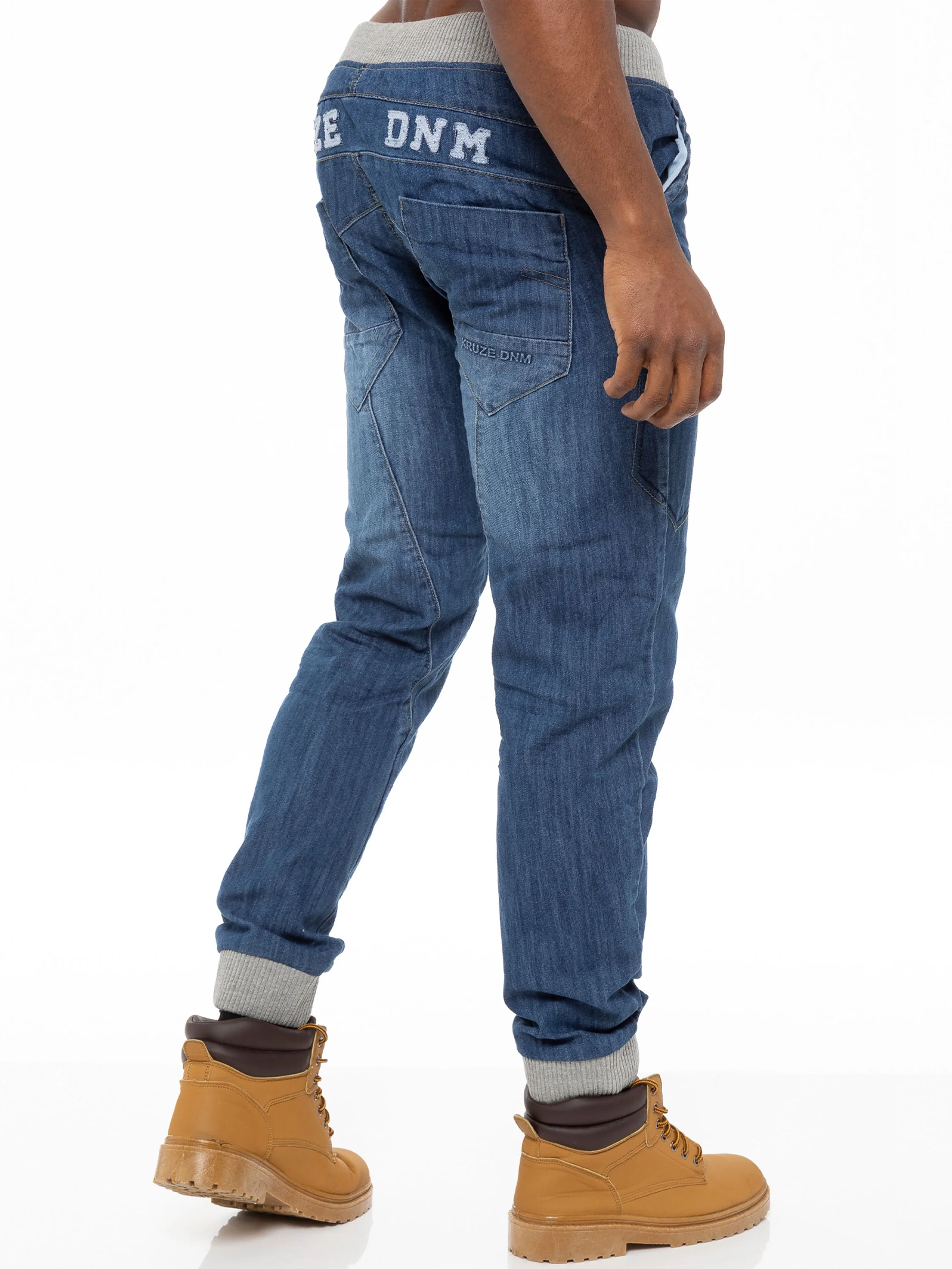 Kruze | Mens Denim Cuffed Jeans - Image 13