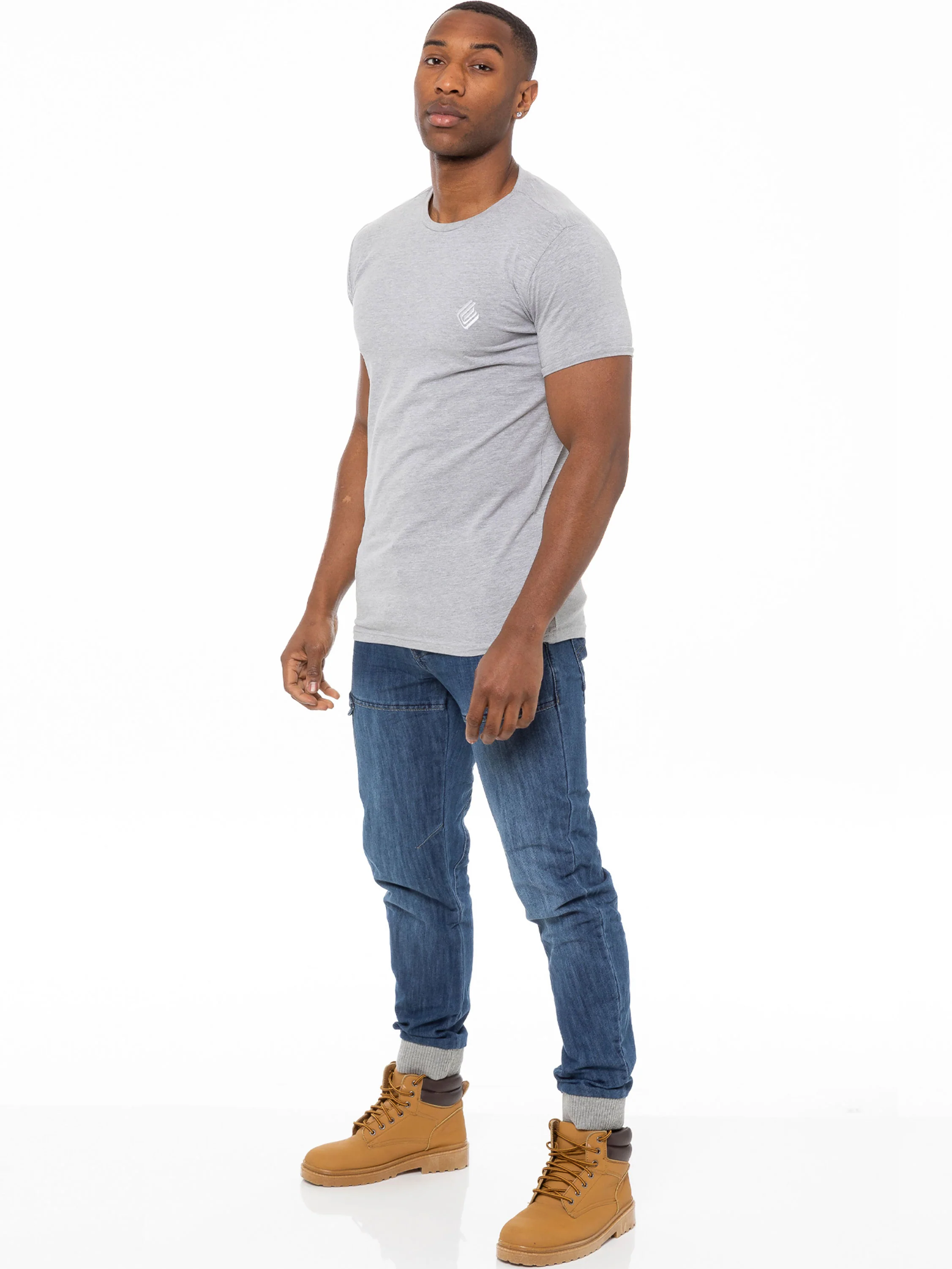 Kruze | Mens Denim Cuffed Jeans - Image 16