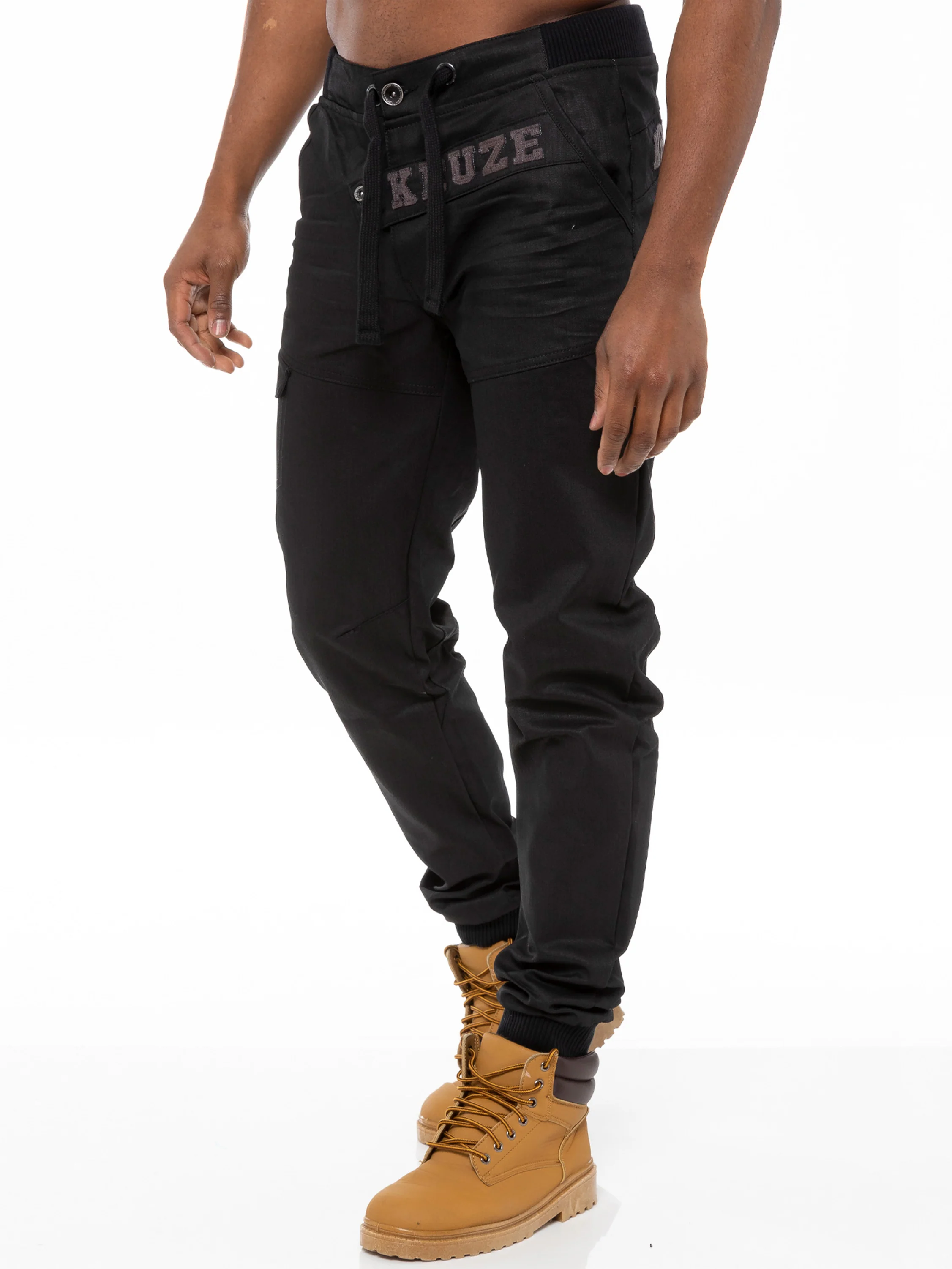 Kruze | Mens Denim Cuffed Jeans - Image 3