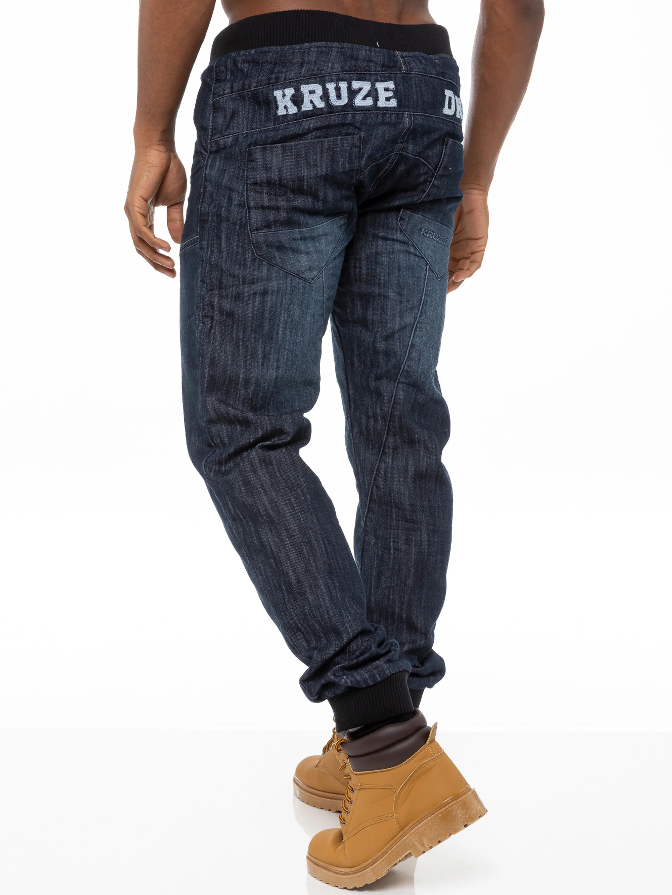 Kruze | Mens Denim Cuffed Jeans - Image 7