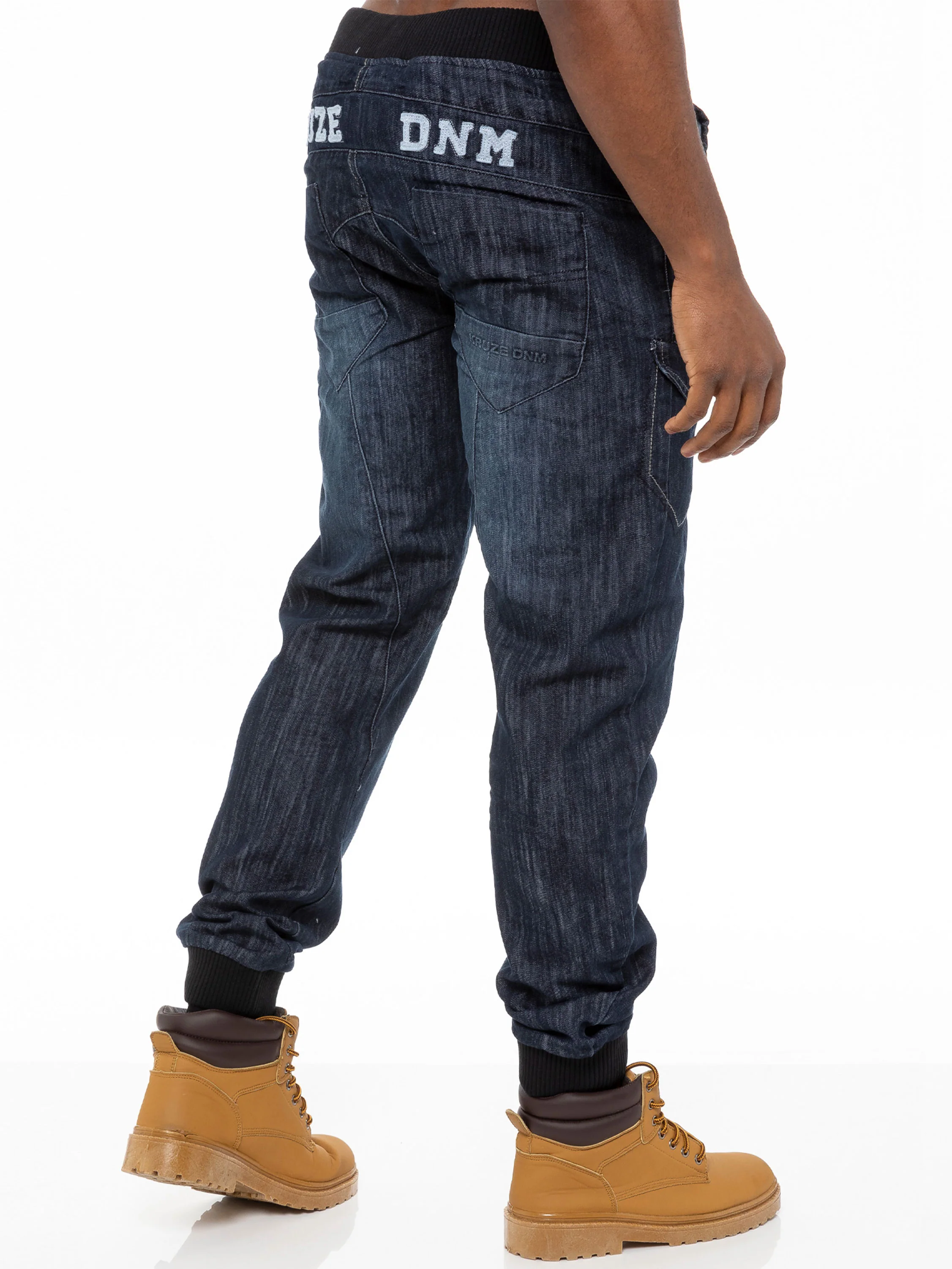 Kruze | Mens Denim Cuffed Jeans - Image 8