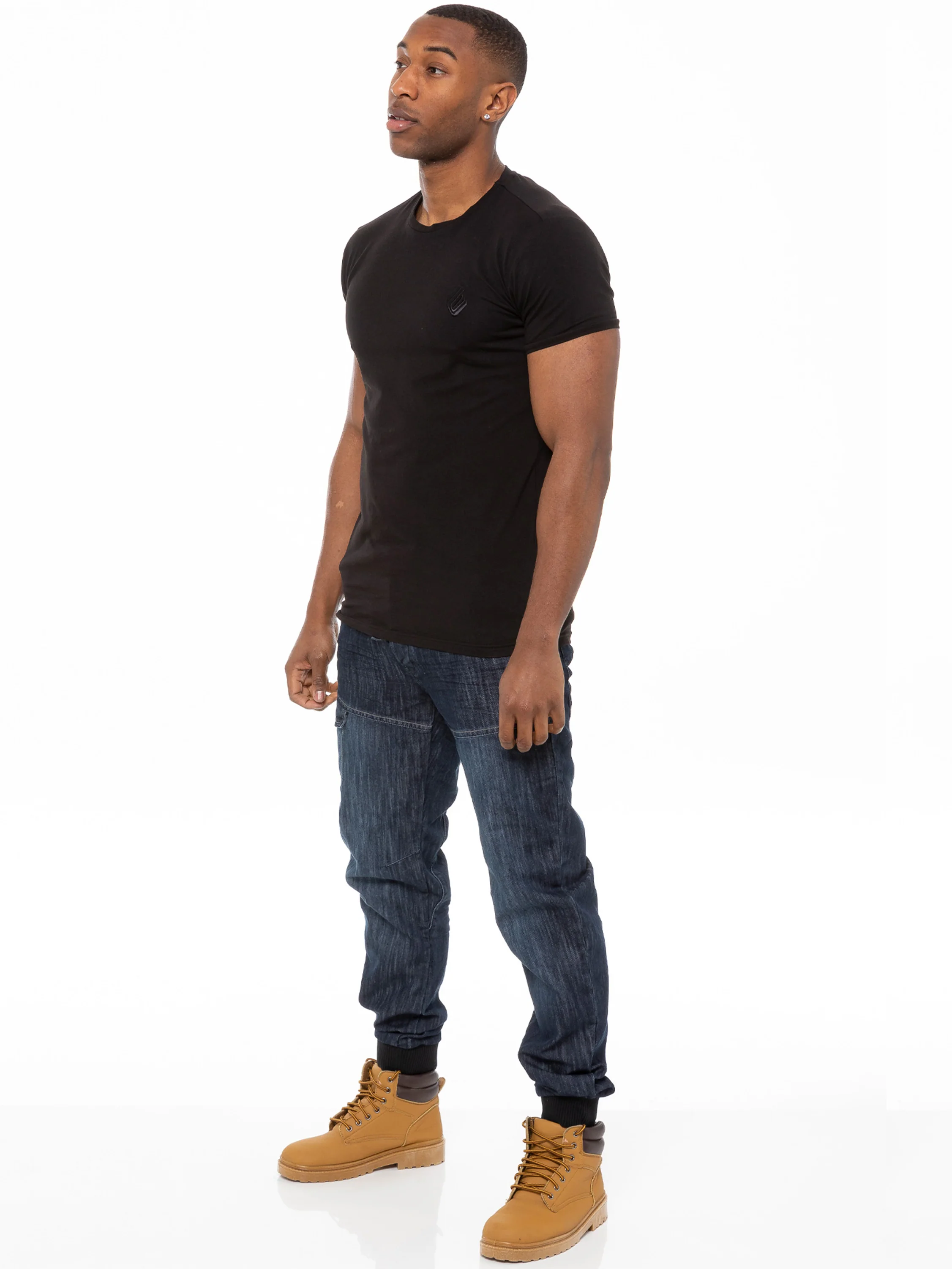 Kruze | Mens Denim Cuffed Jeans - Image 9