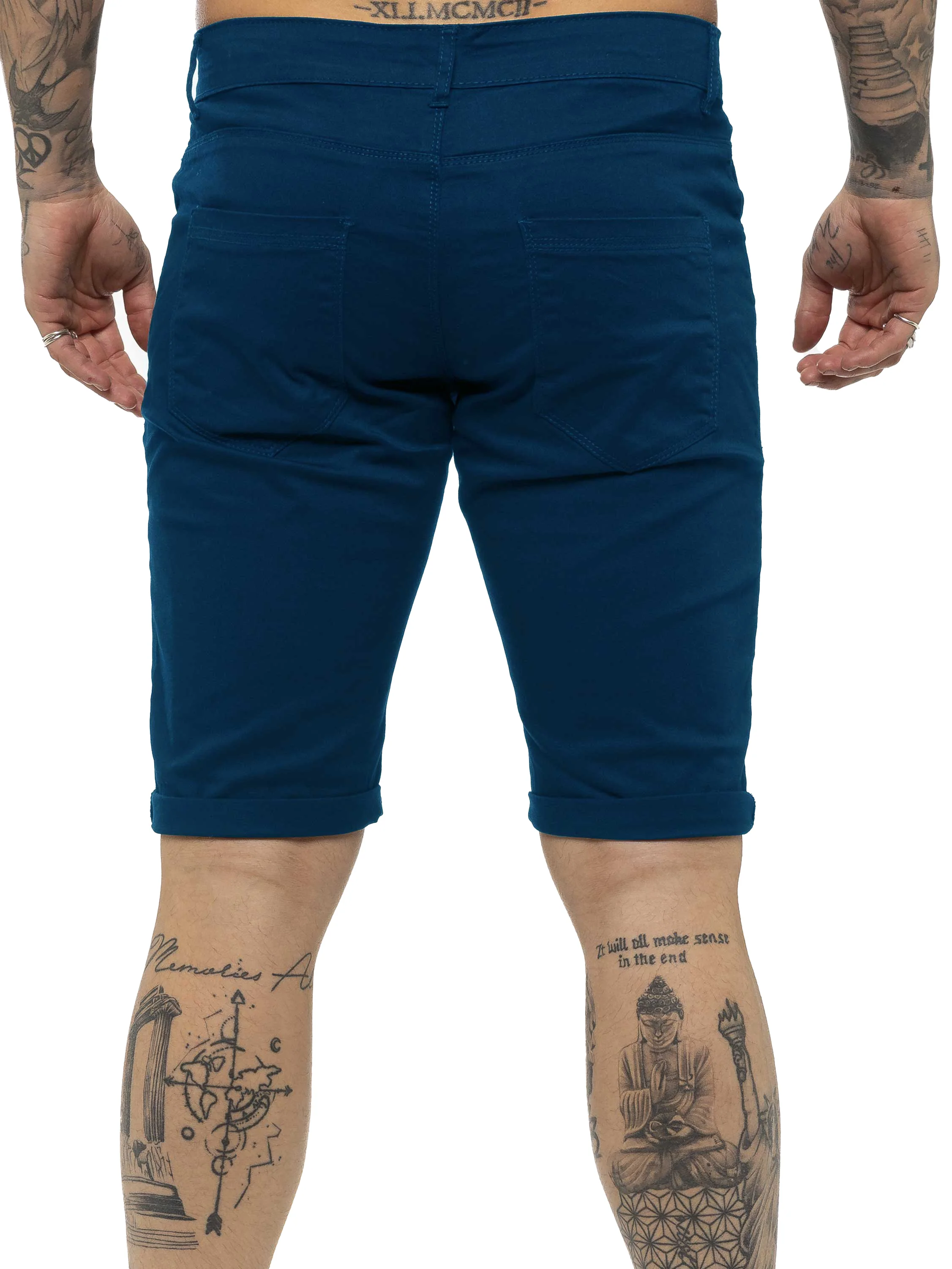 Kruze | Mens Slim Fit Chino Shorts - Image 10