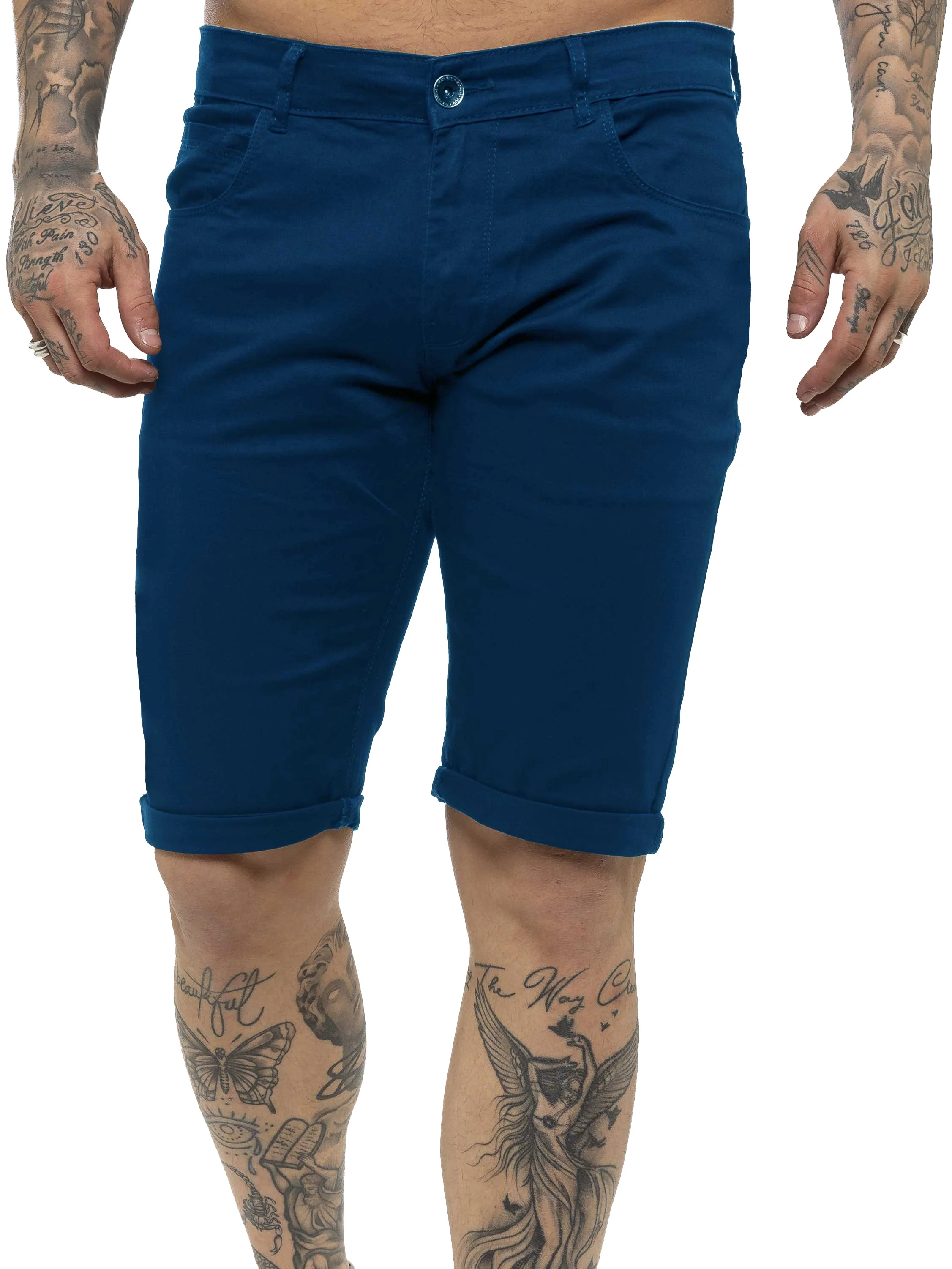 Kruze | Mens Slim Fit Chino Shorts - Image 11
