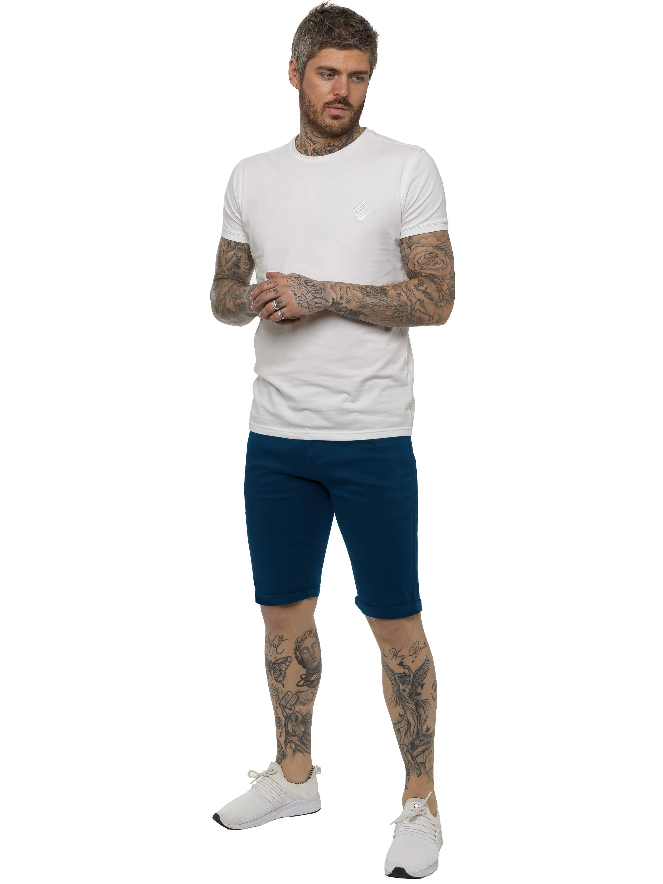 Kruze | Mens Slim Fit Chino Shorts - Image 12