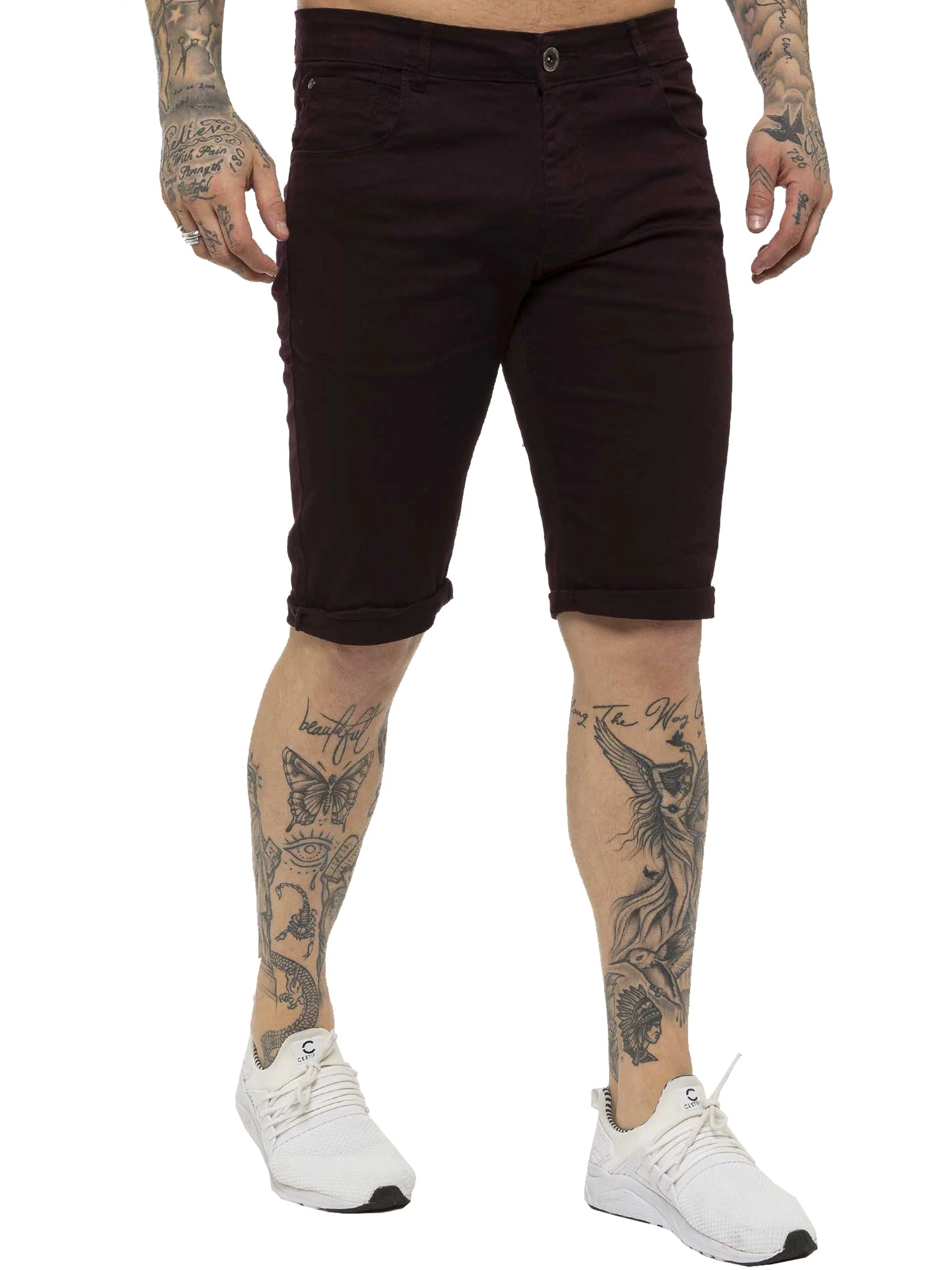 Kruze | Mens Slim Fit Chino Shorts - Image 14