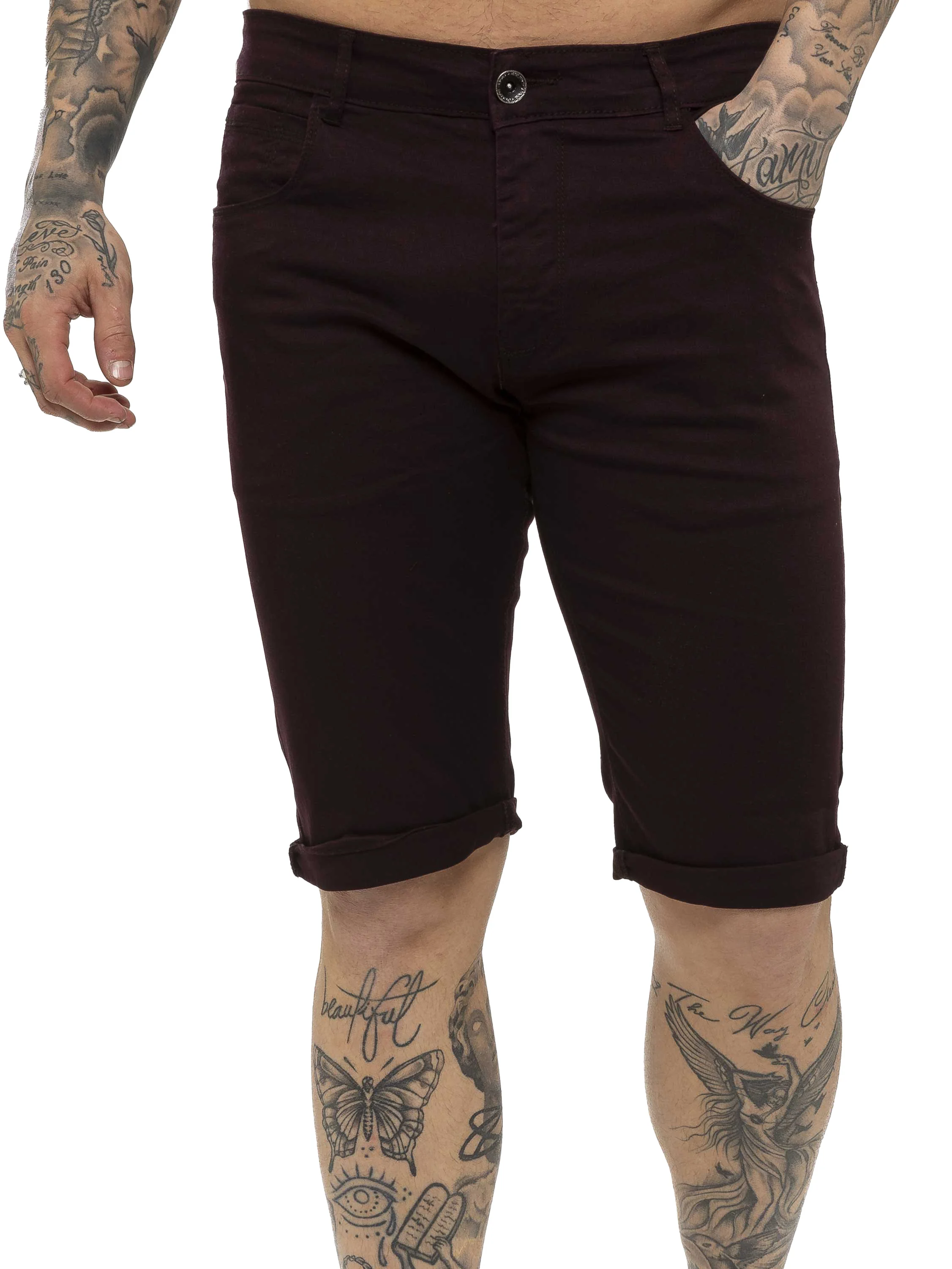 Kruze | Mens Slim Fit Chino Shorts - Image 17