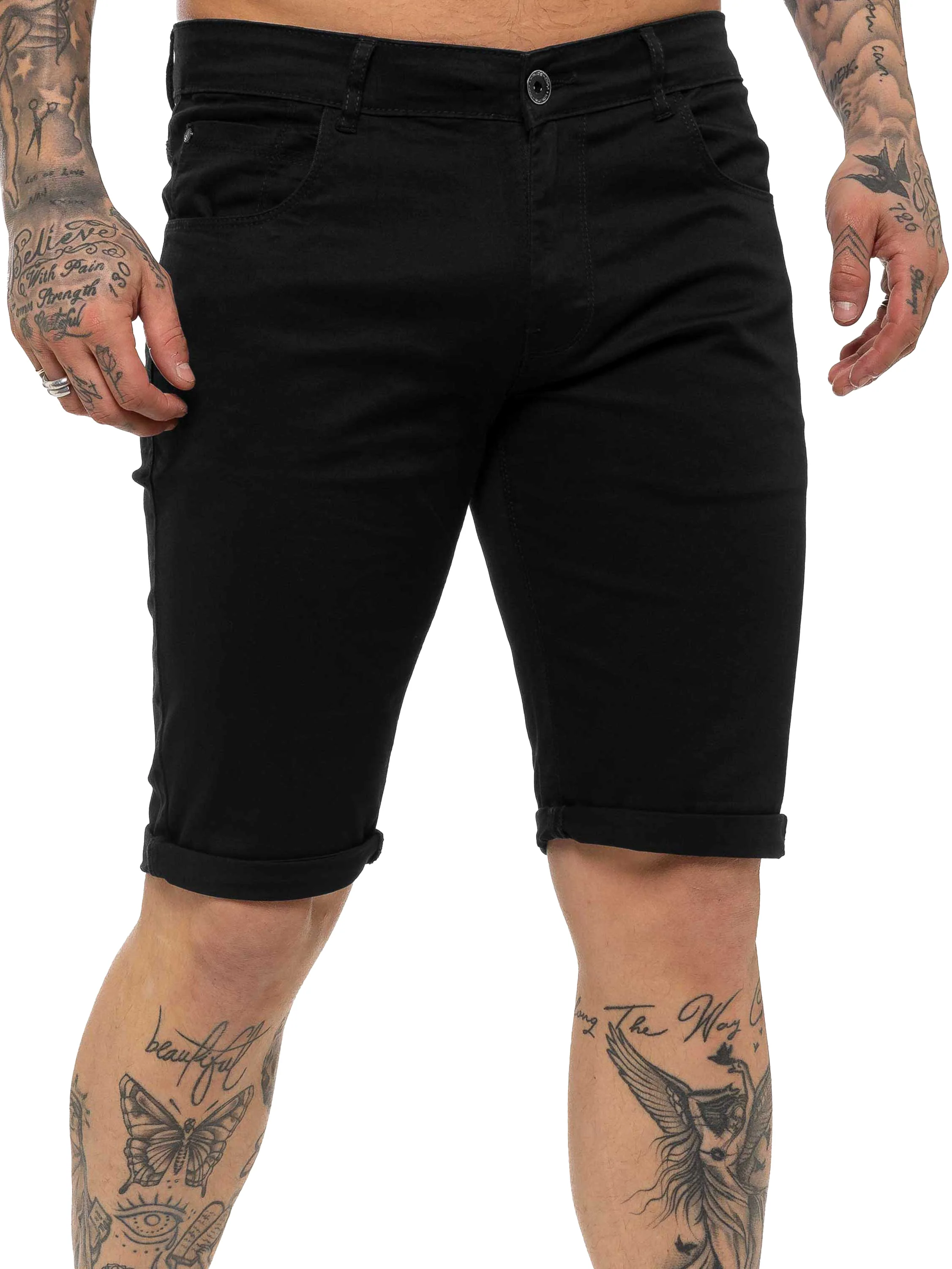Kruze | Mens Slim Fit Chino Shorts - Image 5