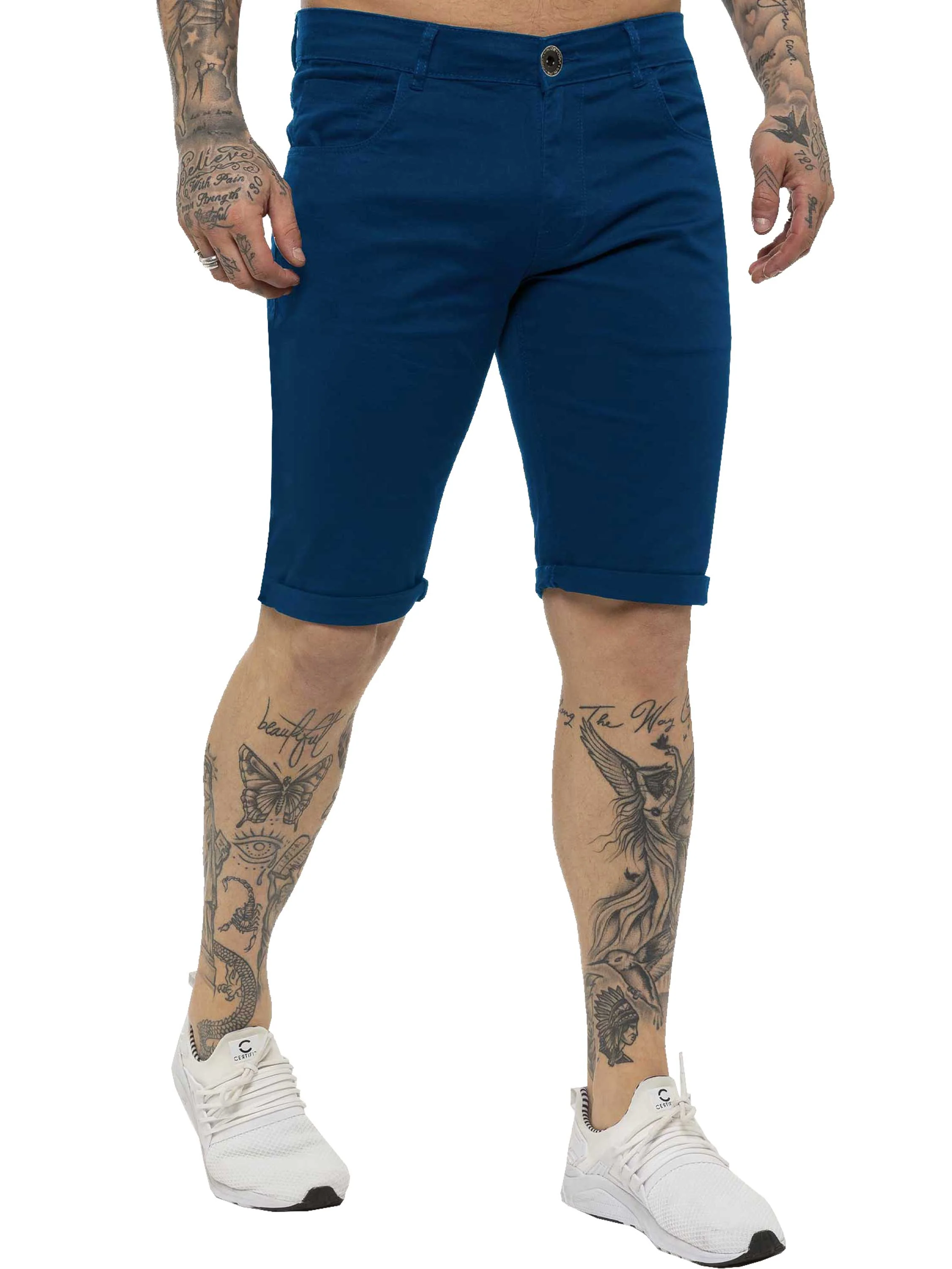 Kruze | Mens Slim Fit Chino Shorts - Image 8