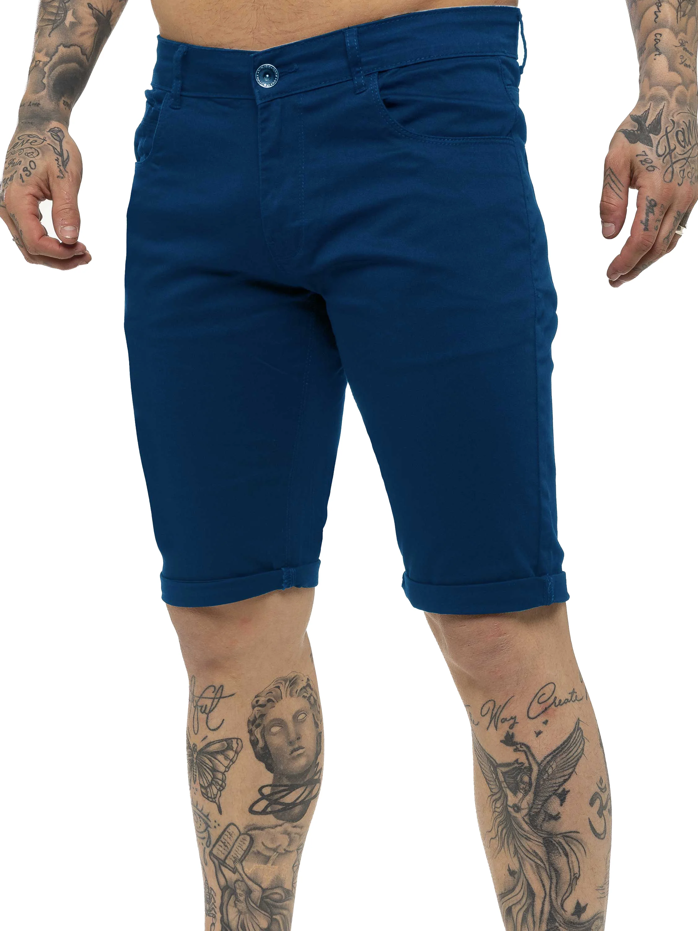 Kruze | Mens Slim Fit Chino Shorts - Image 9