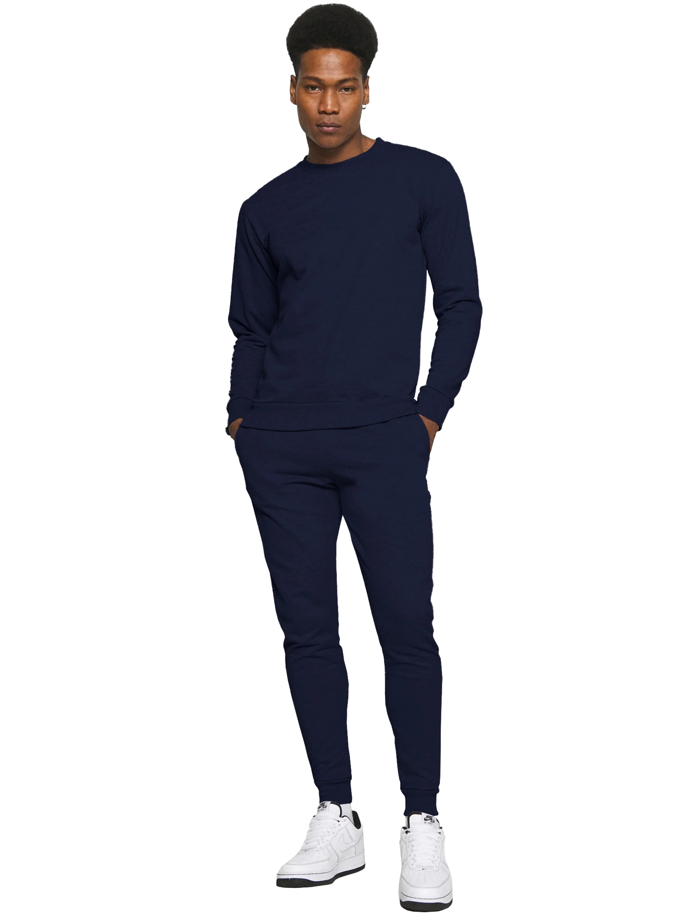 Kruze | Mens Crew Neck Sweatshirt Tracksuit Set - Image 6