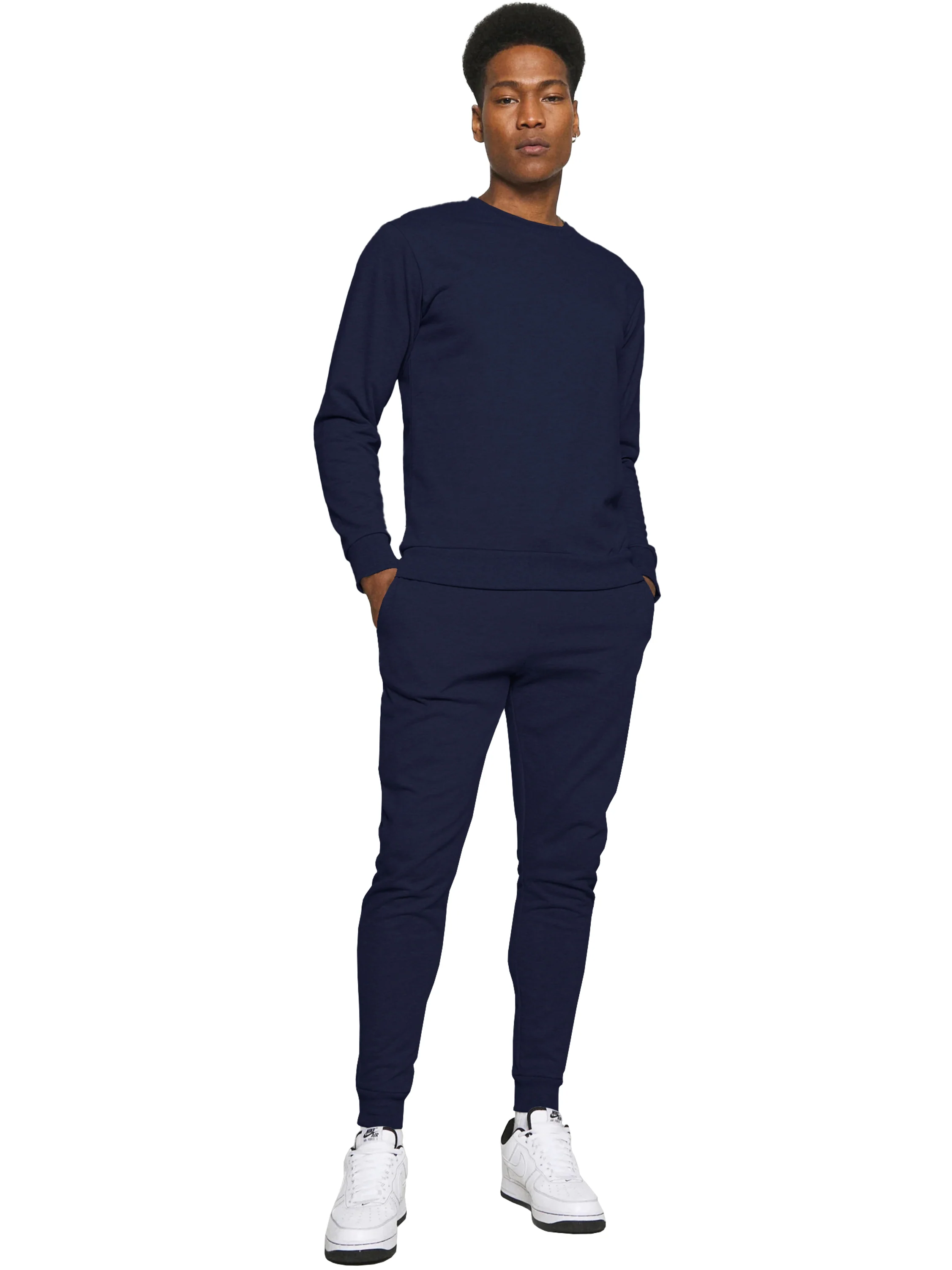 Kruze | Mens Crew Neck Sweatshirt Tracksuit Set - Image 7