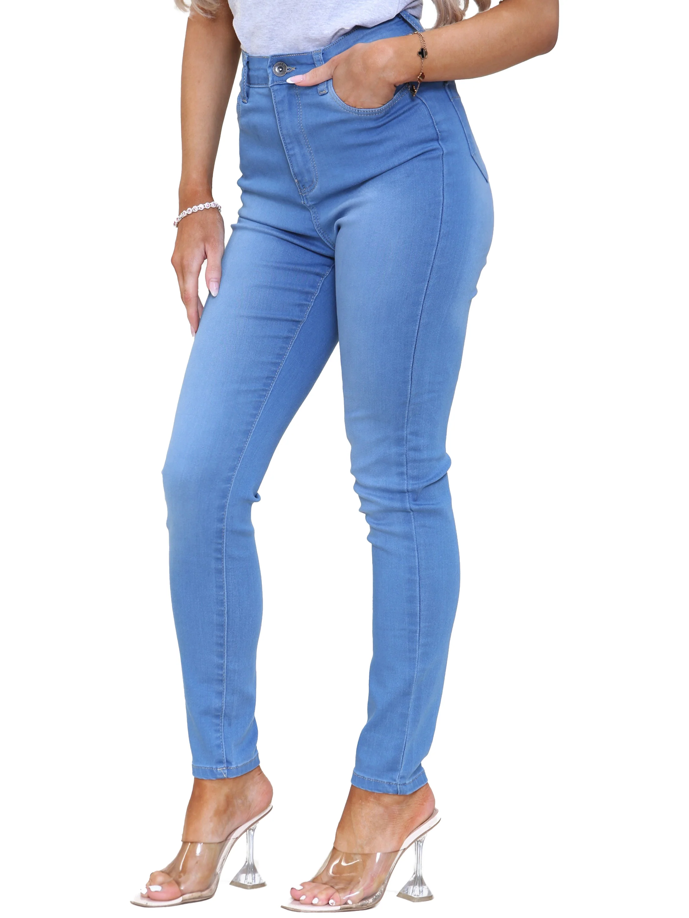 Enzo | Womens Skinny Stretch Jeans - Image 10