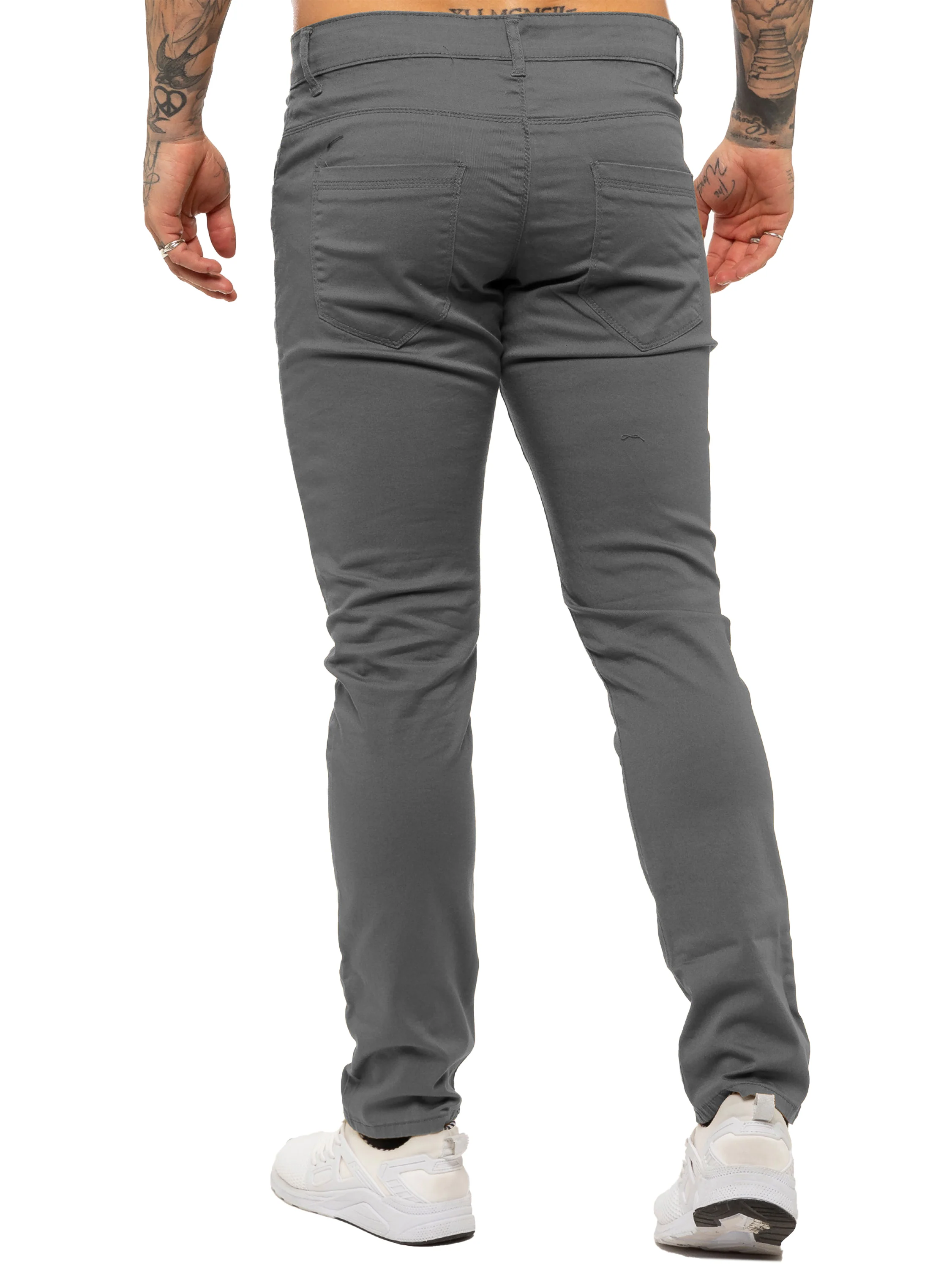 Kruze | Mens Slim Fit Stretch Chinos - Image 10
