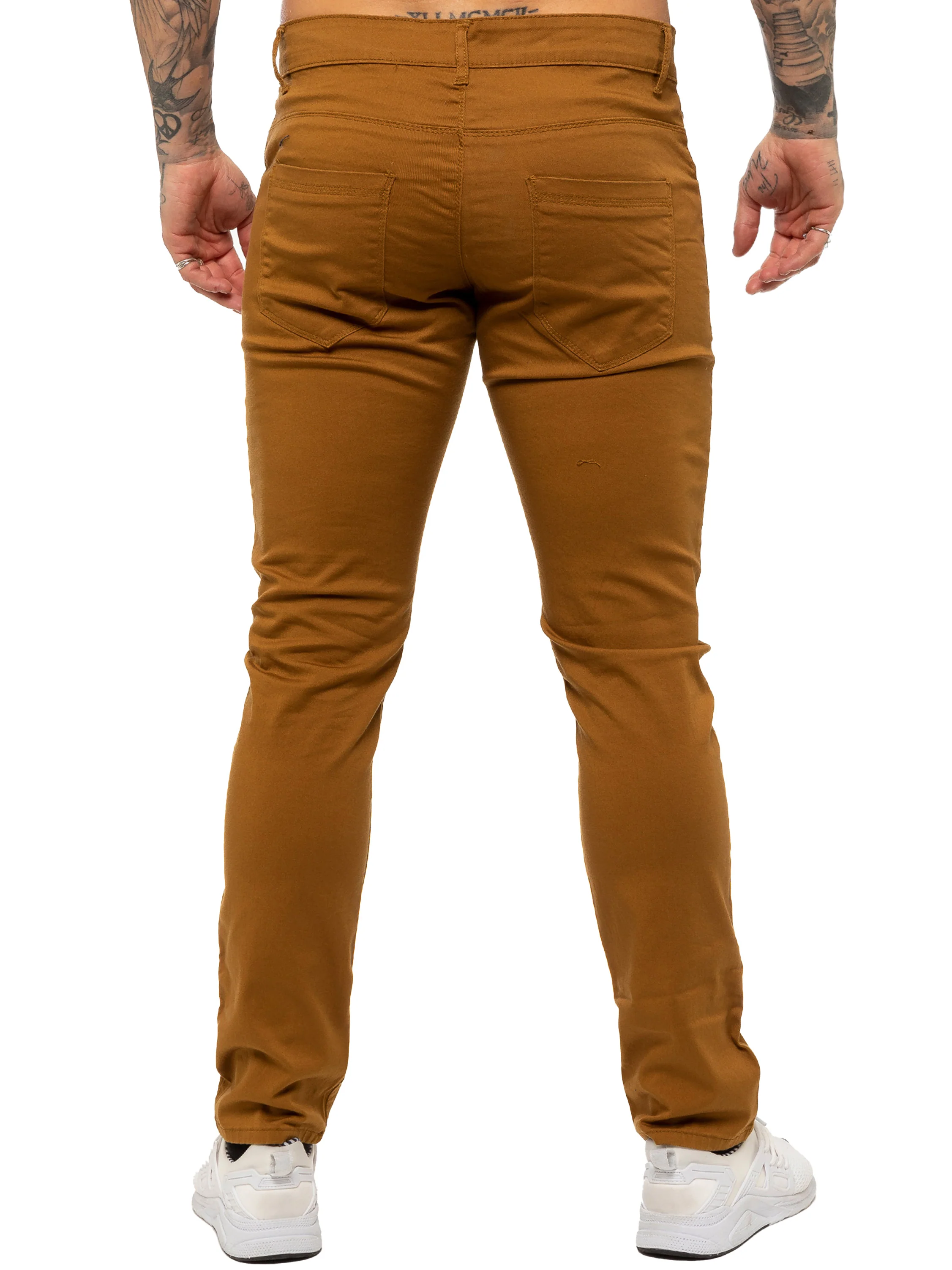 Kruze | Mens Slim Fit Stretch Chinos - Image 24