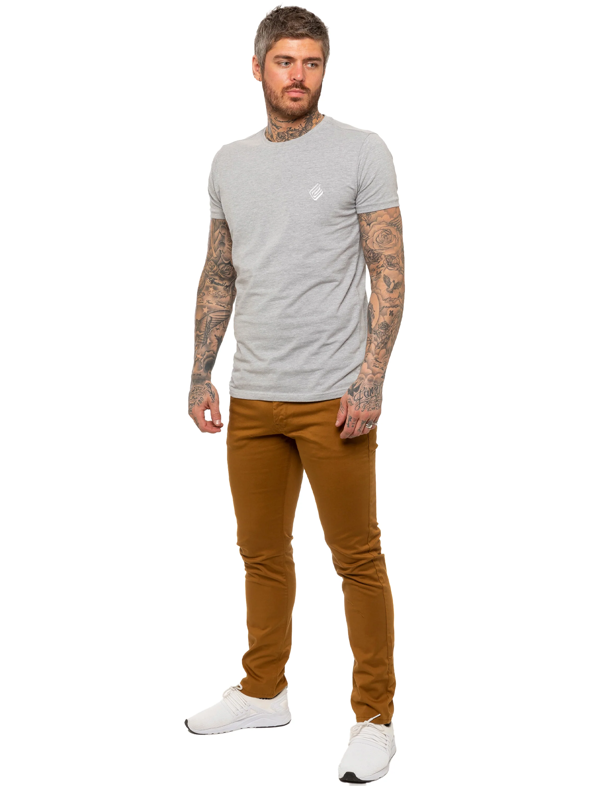 Kruze | Mens Slim Fit Stretch Chinos - Image 25
