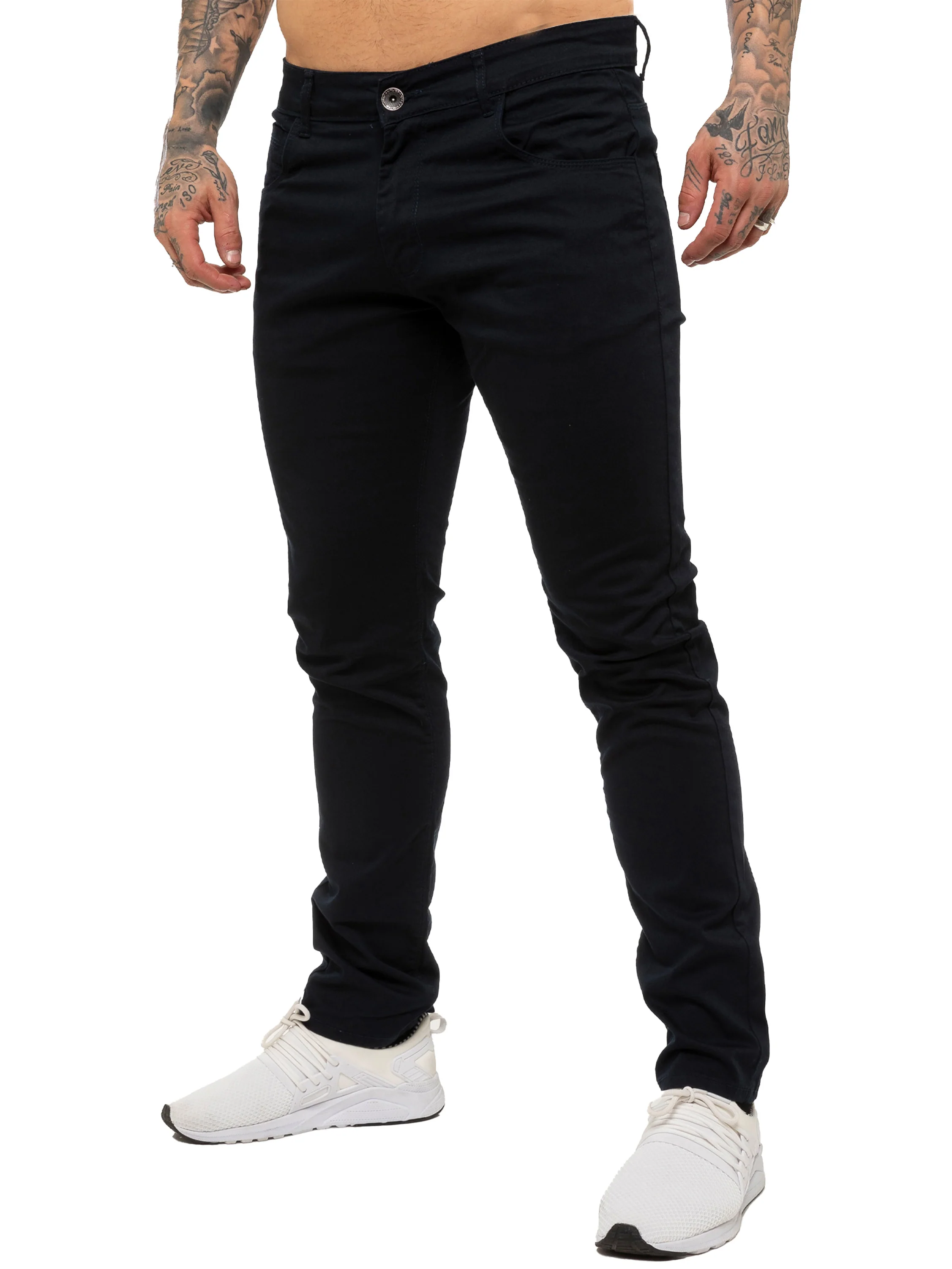 Kruze | Mens Slim Fit Stretch Chinos - Image 27