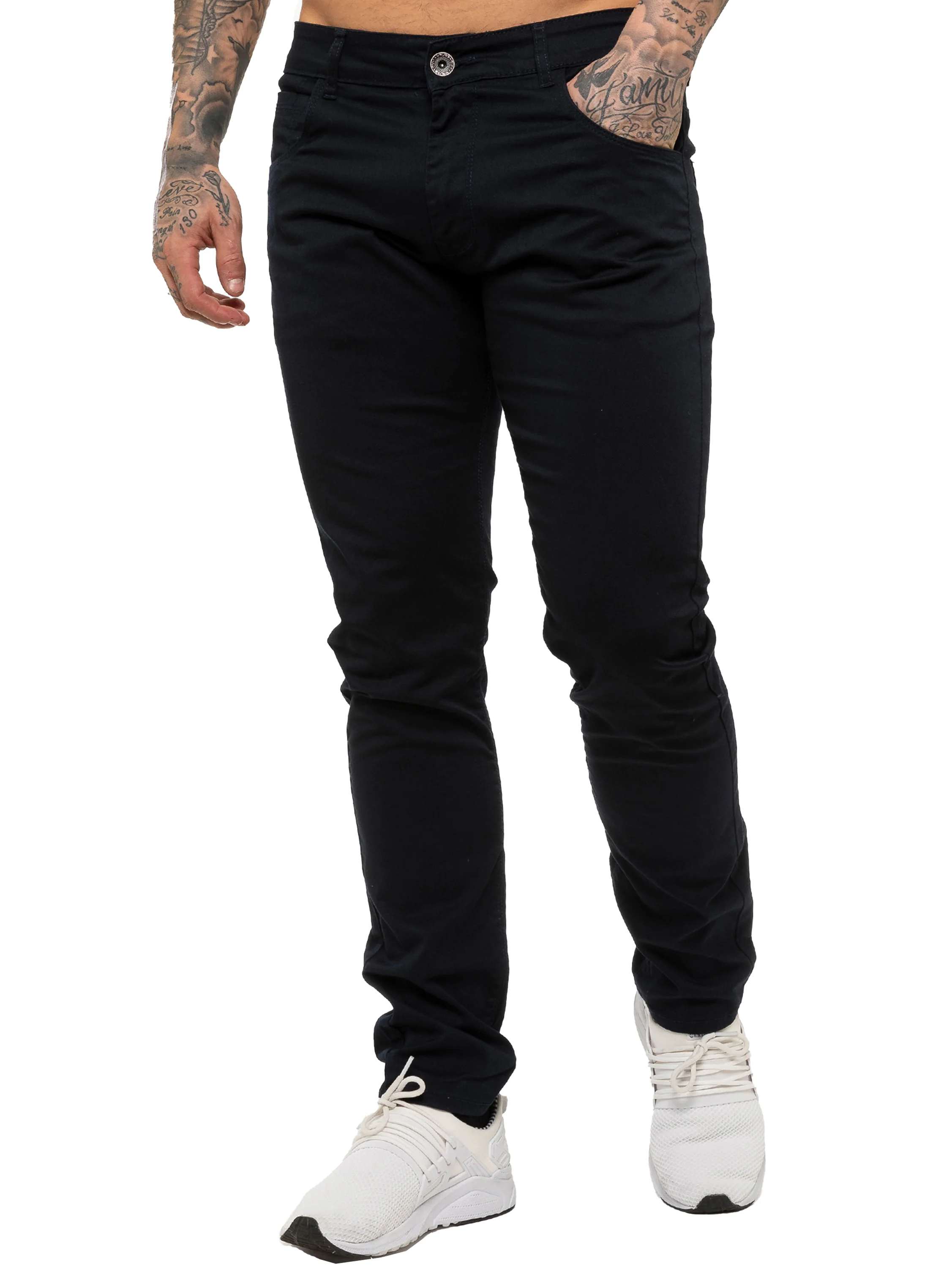 Kruze | Mens Slim Fit Stretch Chinos - Image 28