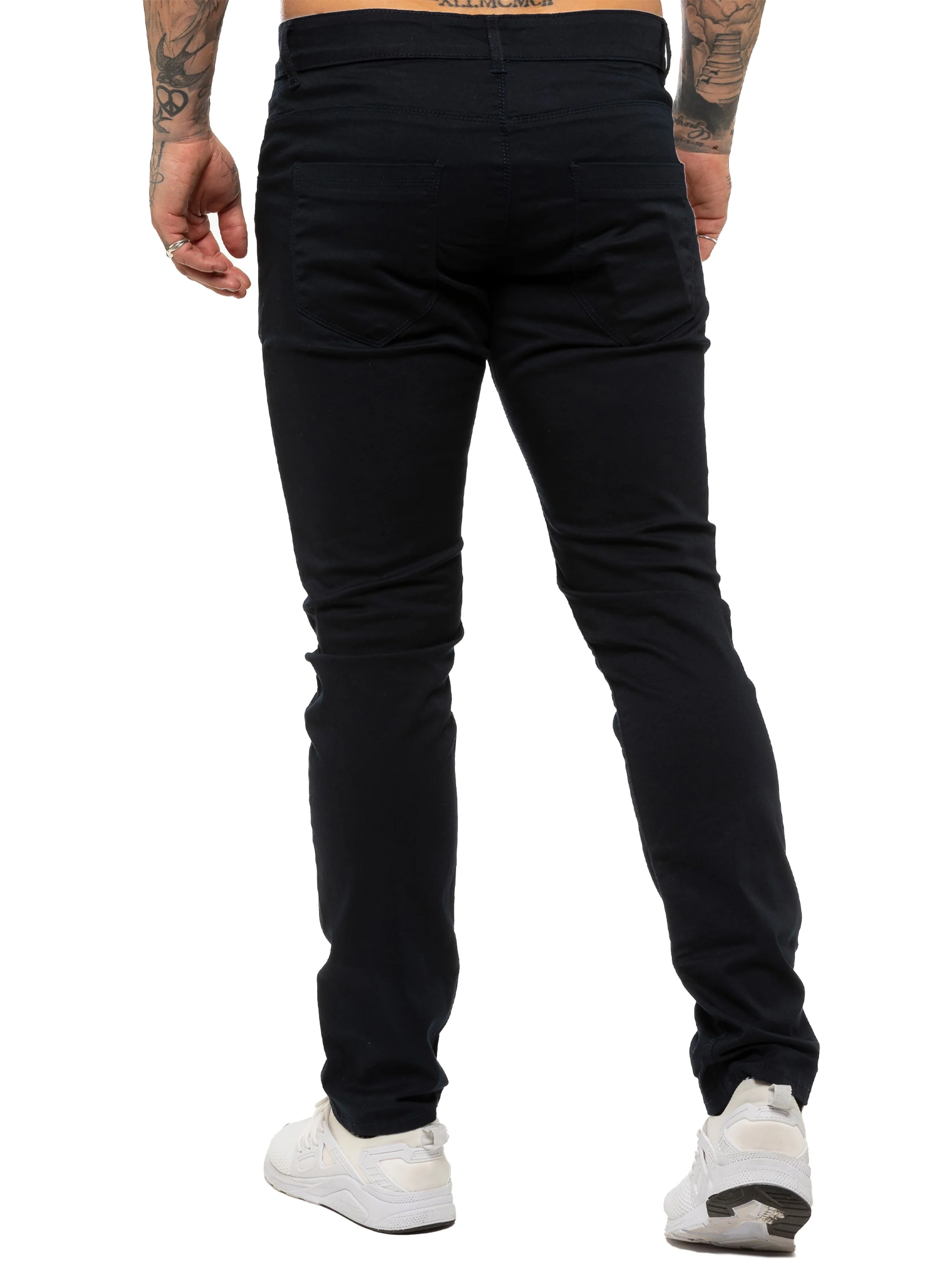 Kruze | Mens Slim Fit Stretch Chinos - Image 29