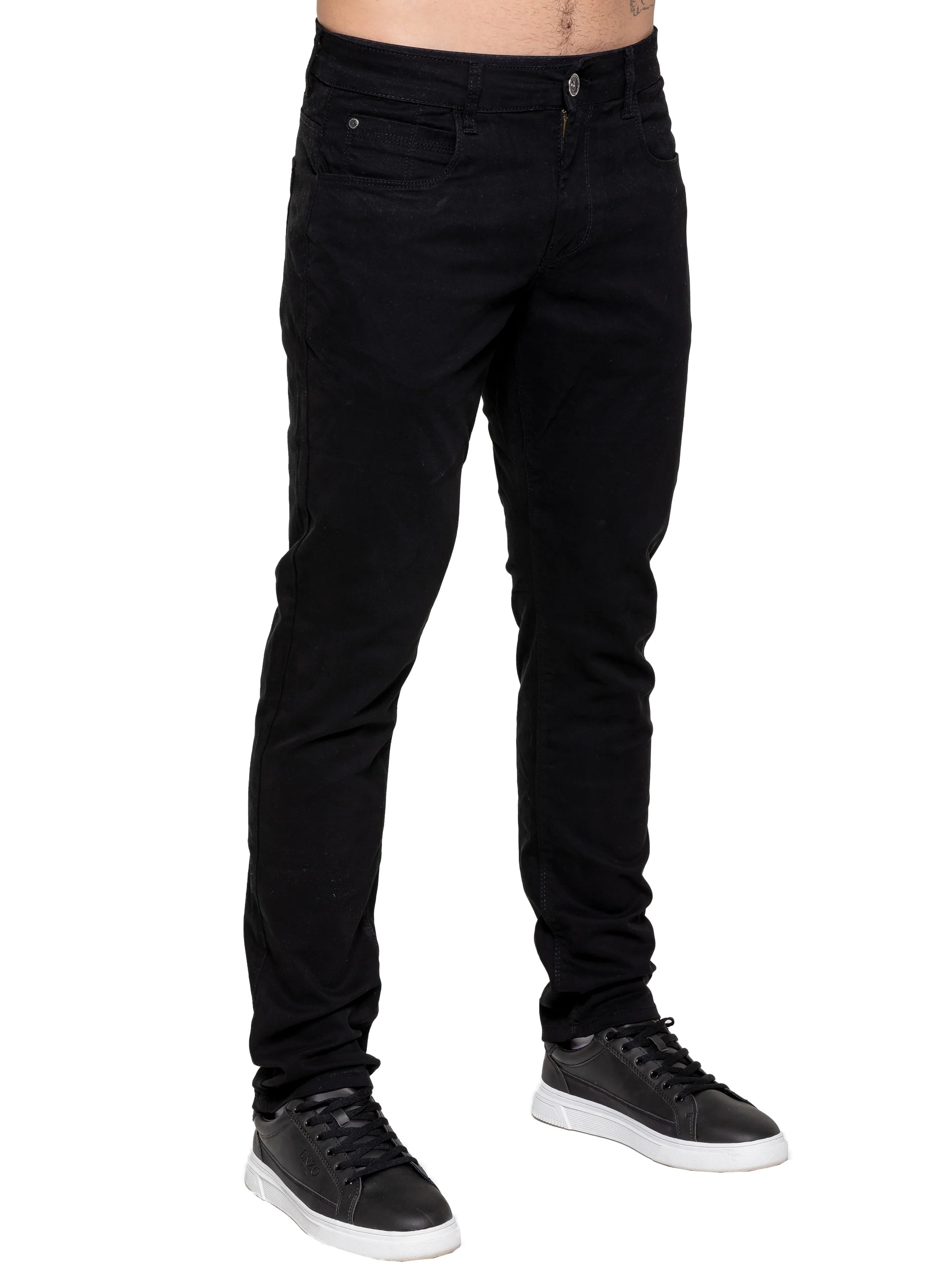 Kruze | Mens Slim Fit Stretch Chinos - Image 4