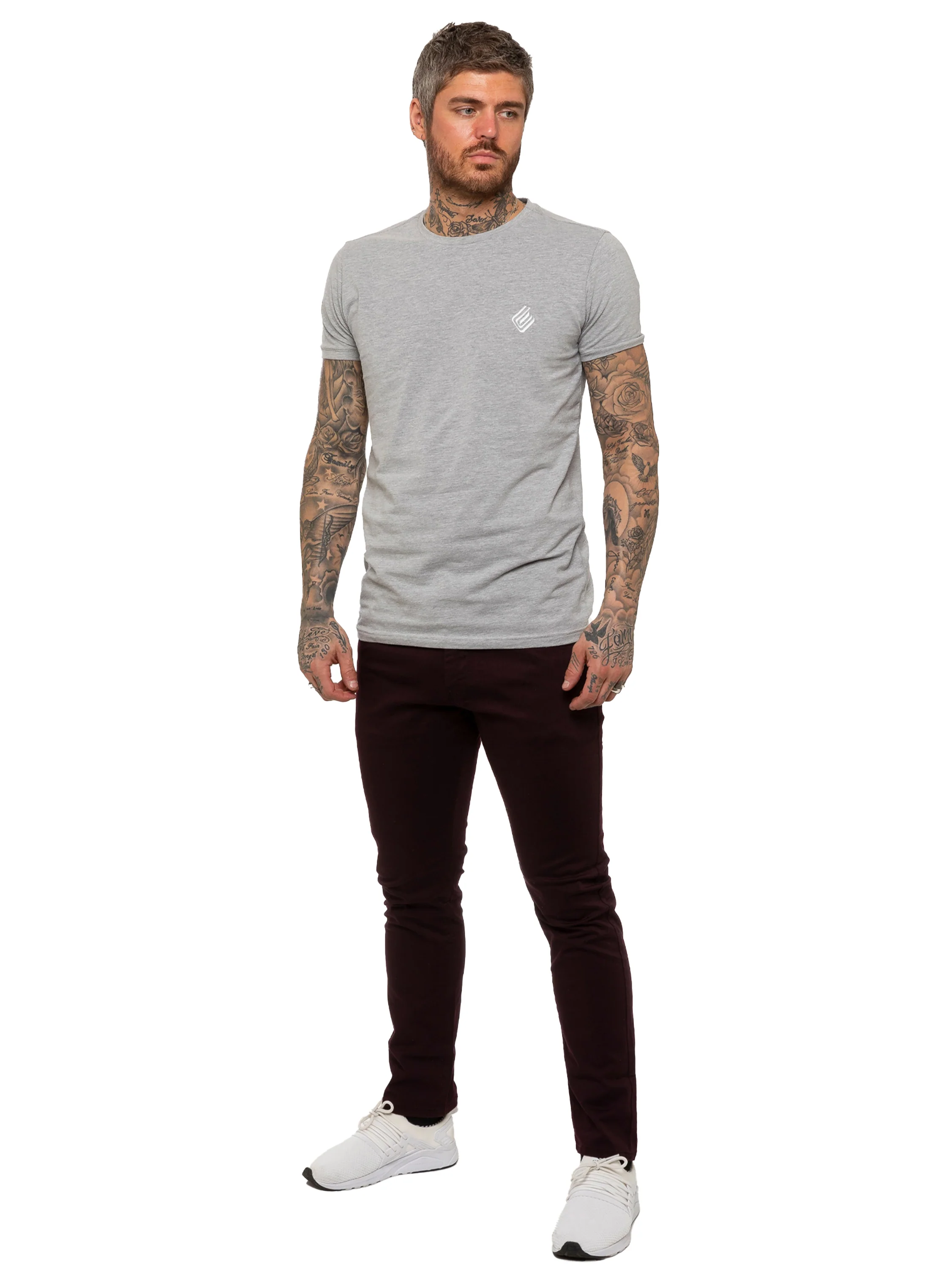 Kruze | Mens Slim Fit Stretch Chinos - Image 41