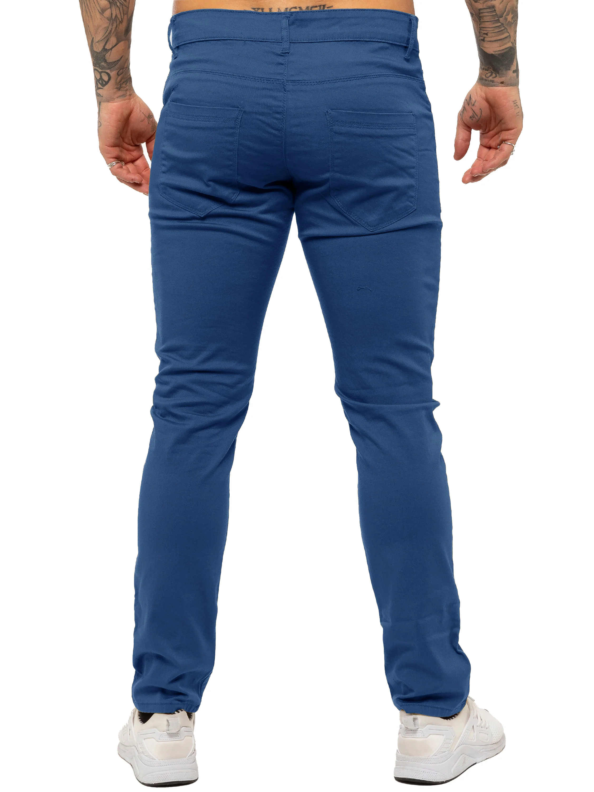 Kruze | Mens Slim Fit Stretch Chinos - Image 45