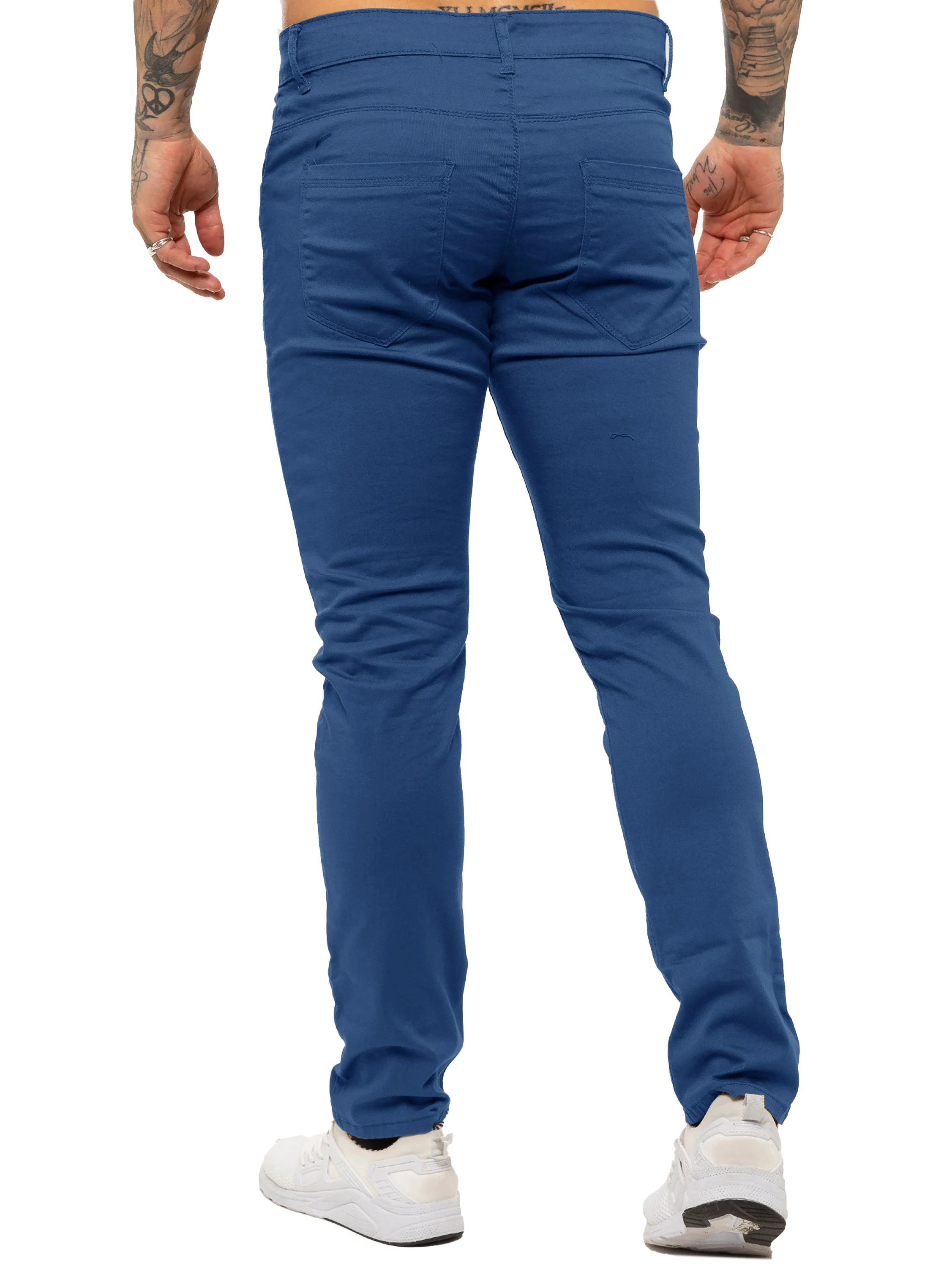 Kruze | Mens Slim Fit Stretch Chinos - Image 46