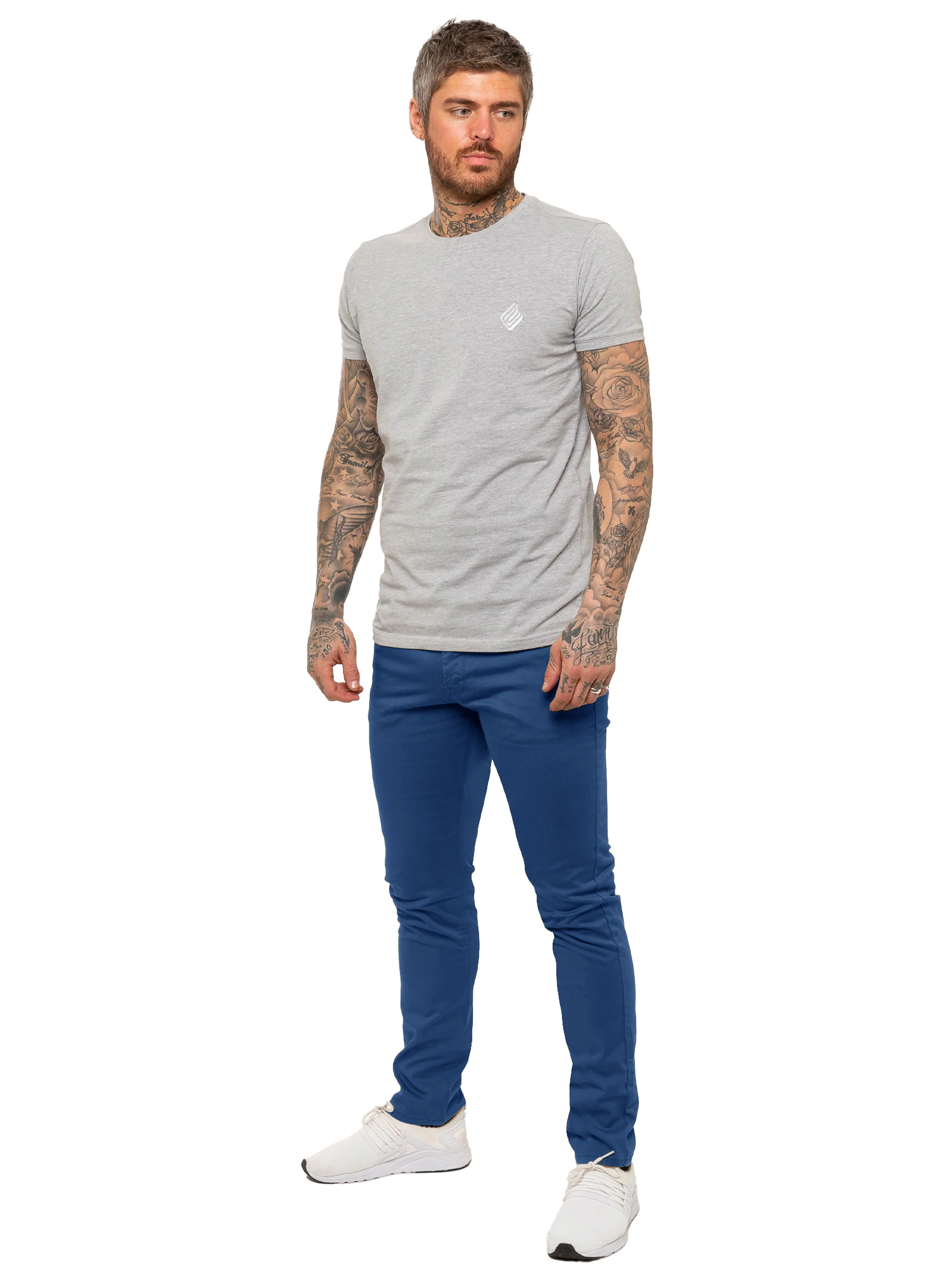 Kruze | Mens Slim Fit Stretch Chinos - Image 47