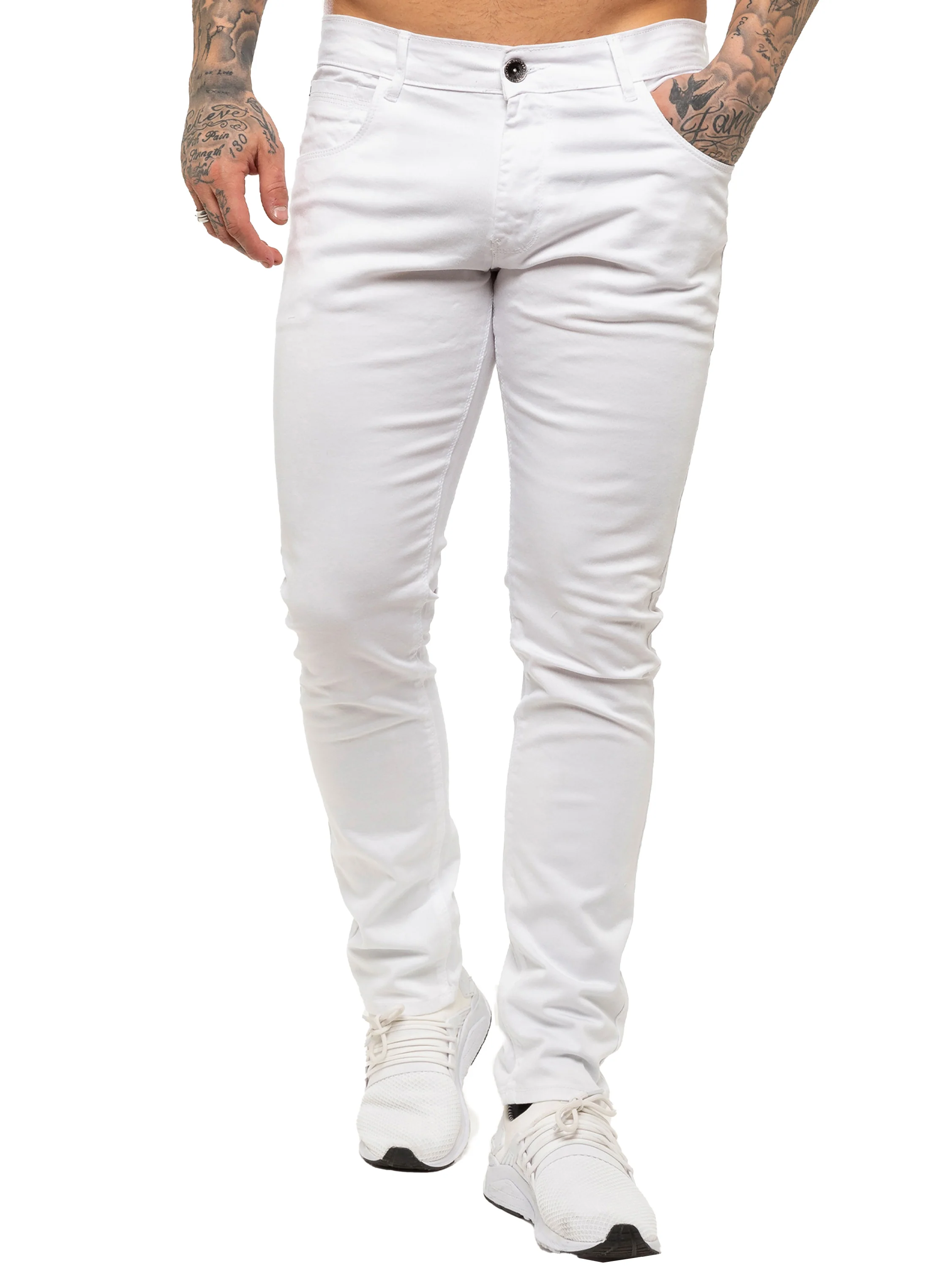 Kruze | Mens Slim Fit Stretch Chinos - Image 5