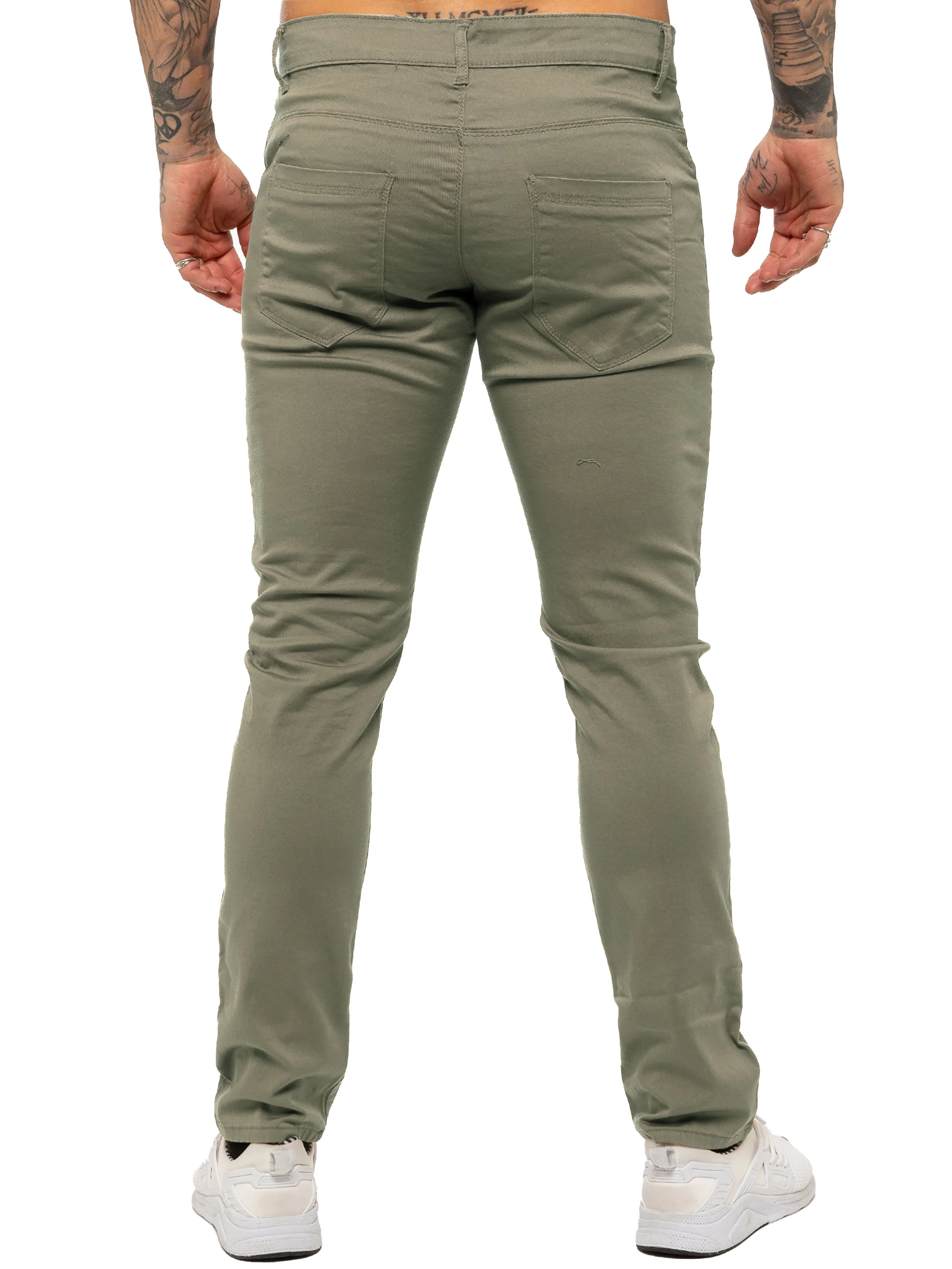 Kruze | Mens Slim Fit Stretch Chinos - Image 11