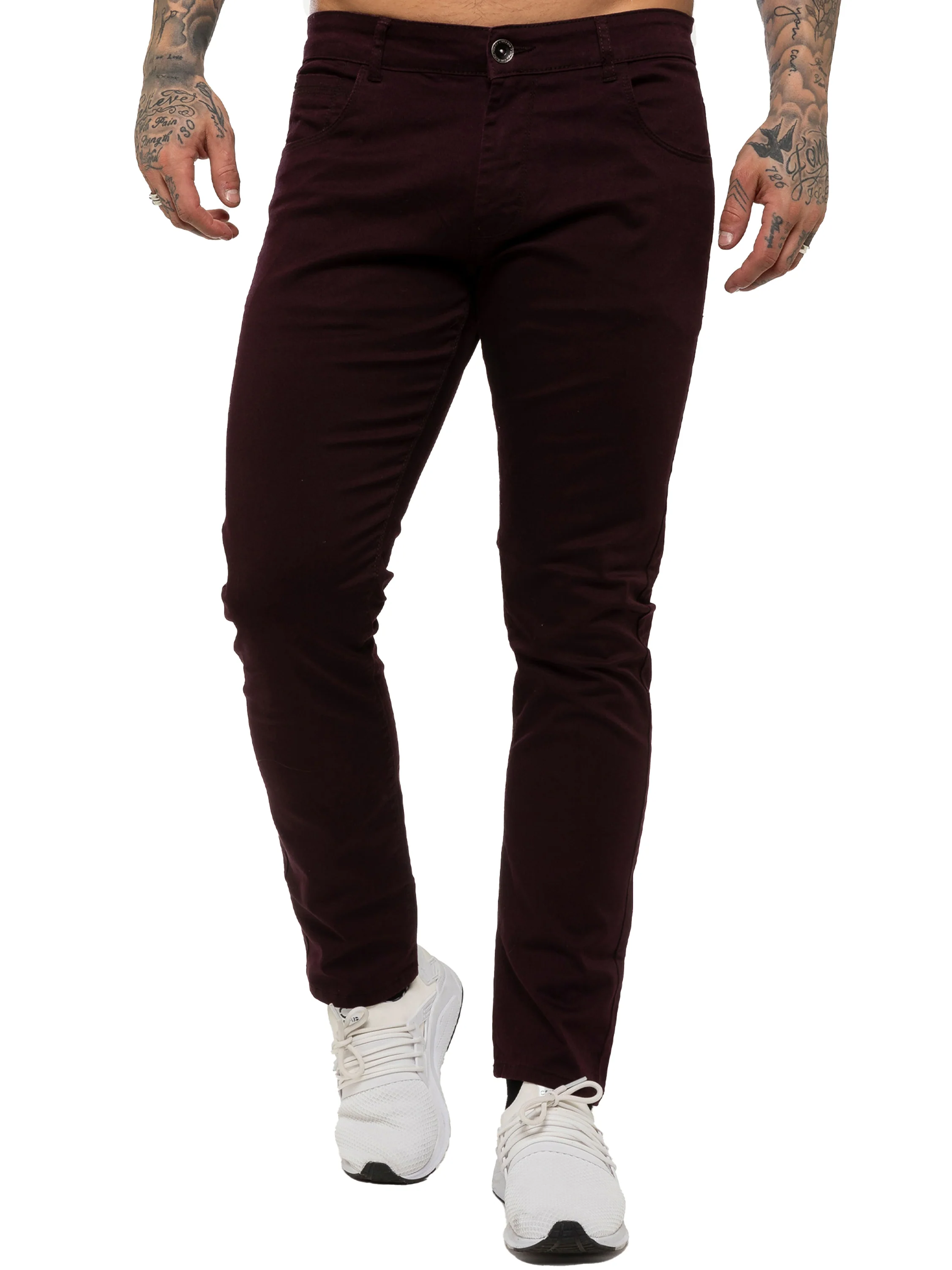 Kruze | Mens Slim Fit Stretch Chinos - Image 16
