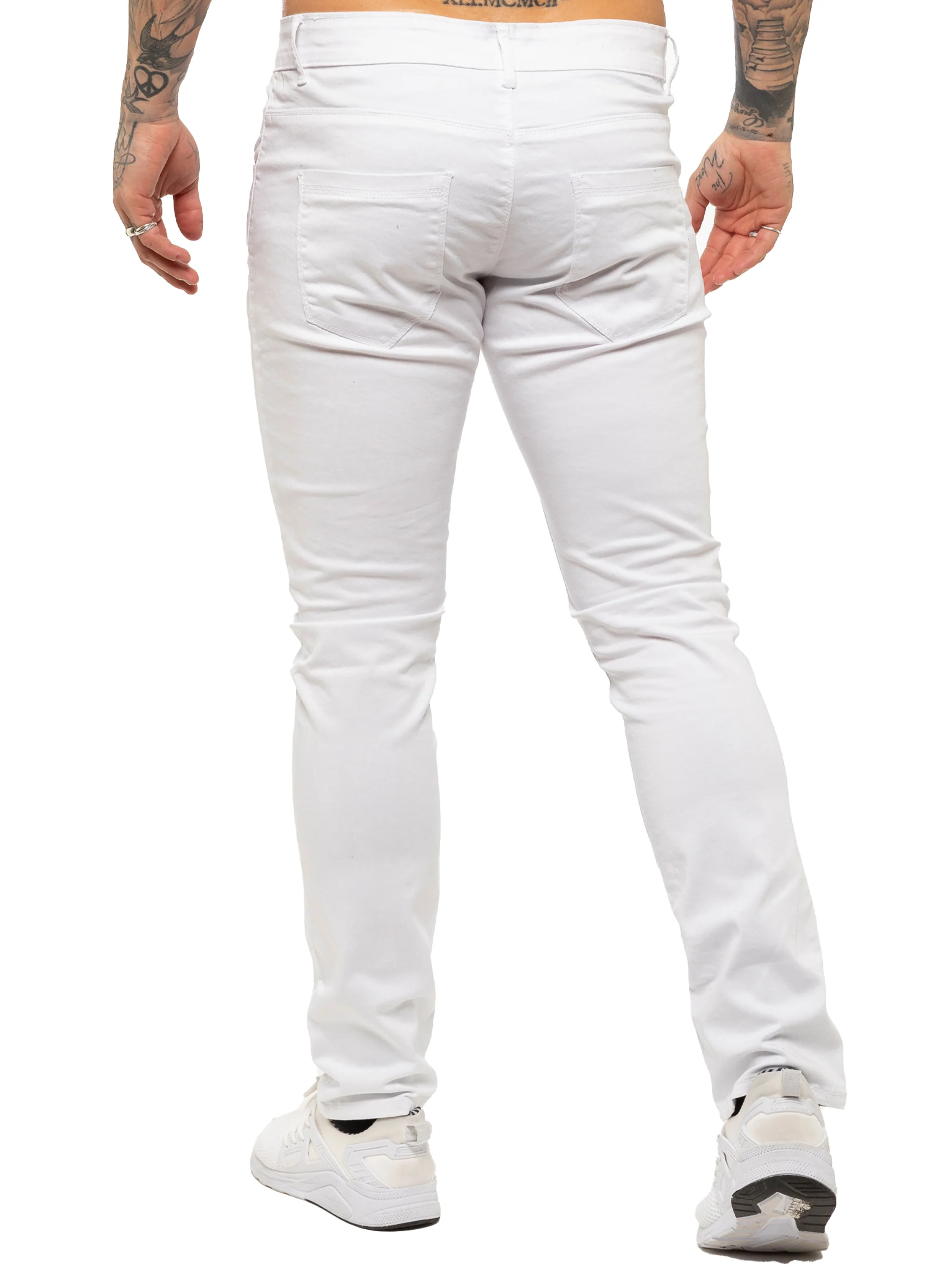 Kruze | Mens Slim Fit Stretch Chinos - Image 3