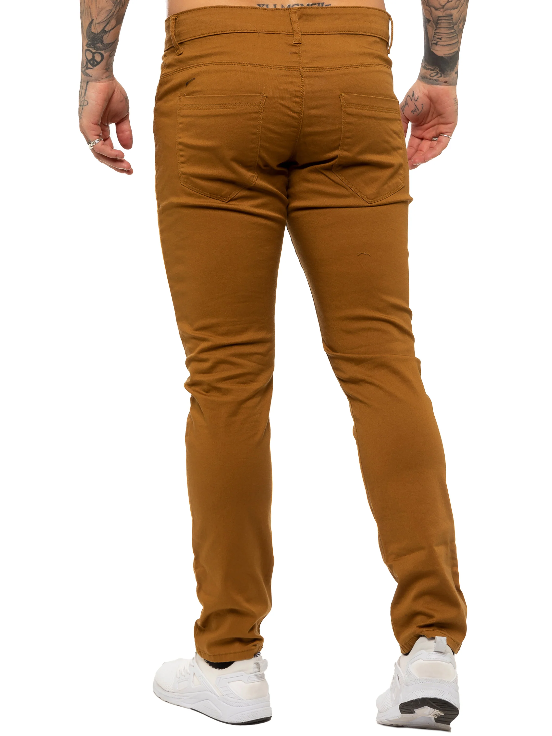 Kruze | Mens Slim Fit Stretch Chinos - Image 9