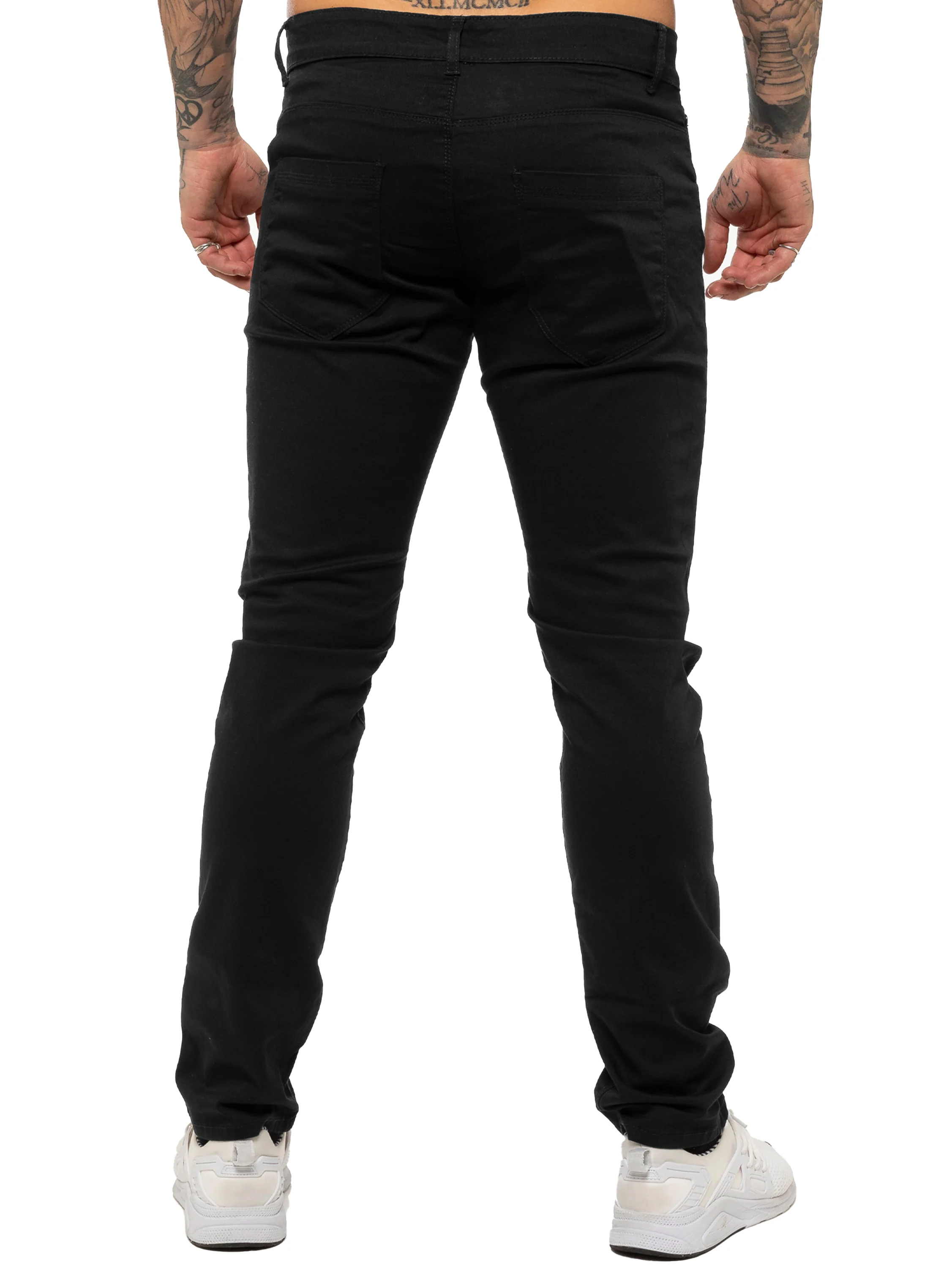 Kruze | Mens Slim Fit Stretch Chinos - Image 4