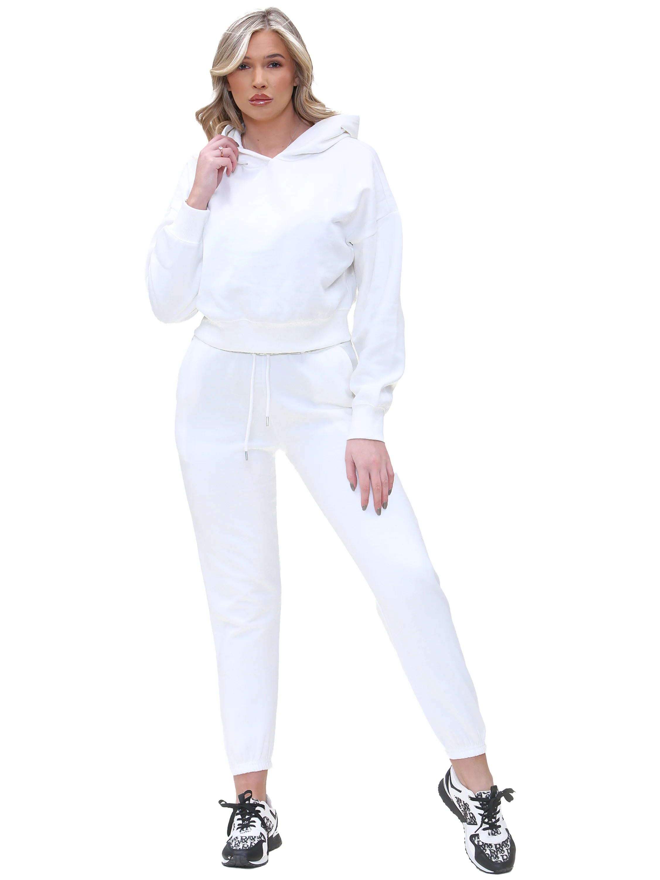 Enzo | Womens Cropped Hoodie Tracksuit - Image 10