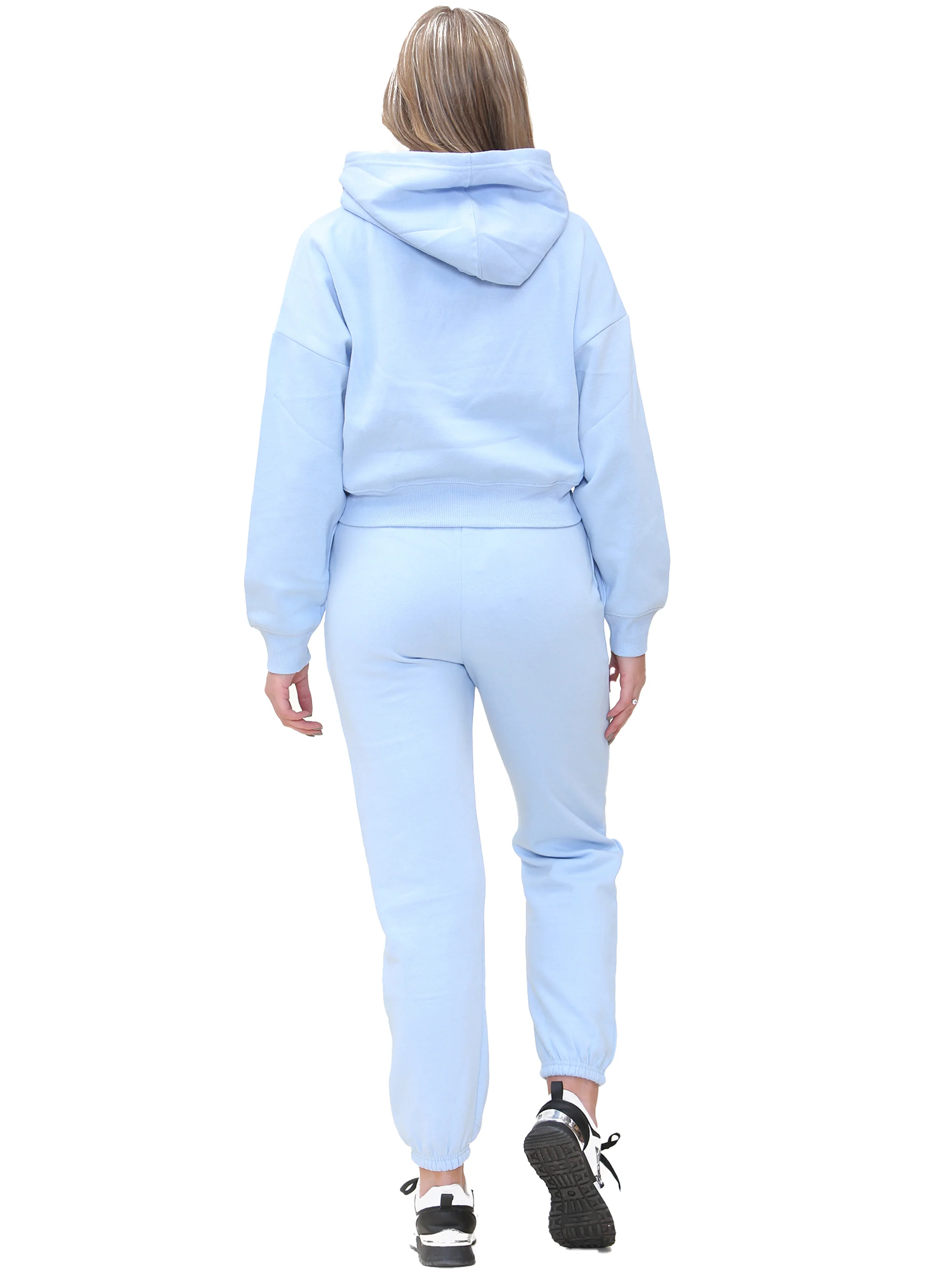 Enzo | Womens Cropped Hoodie Tracksuit - Image 3
