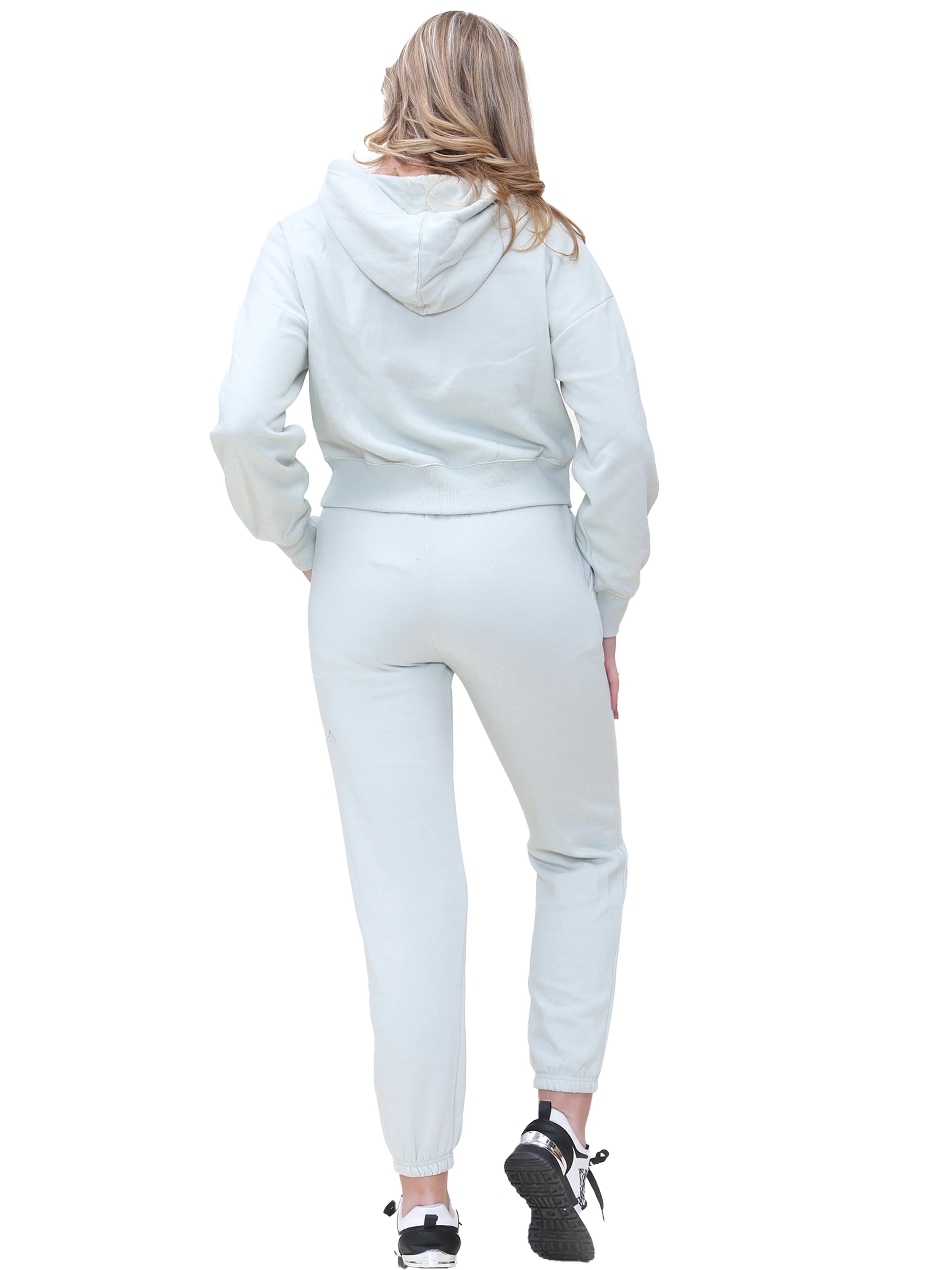 Enzo | Womens Cropped Hoodie Tracksuit - Image 9