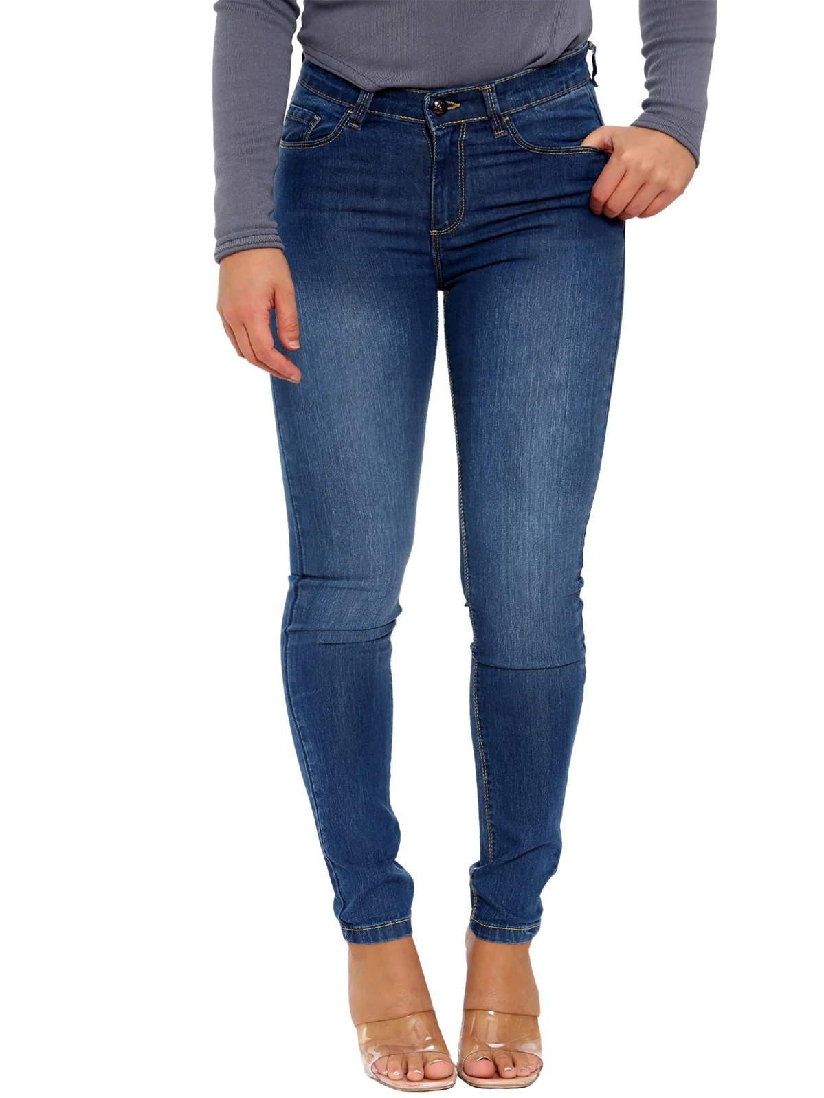 Enzo | Ladies Skinny Stretch Jeans - Image 12