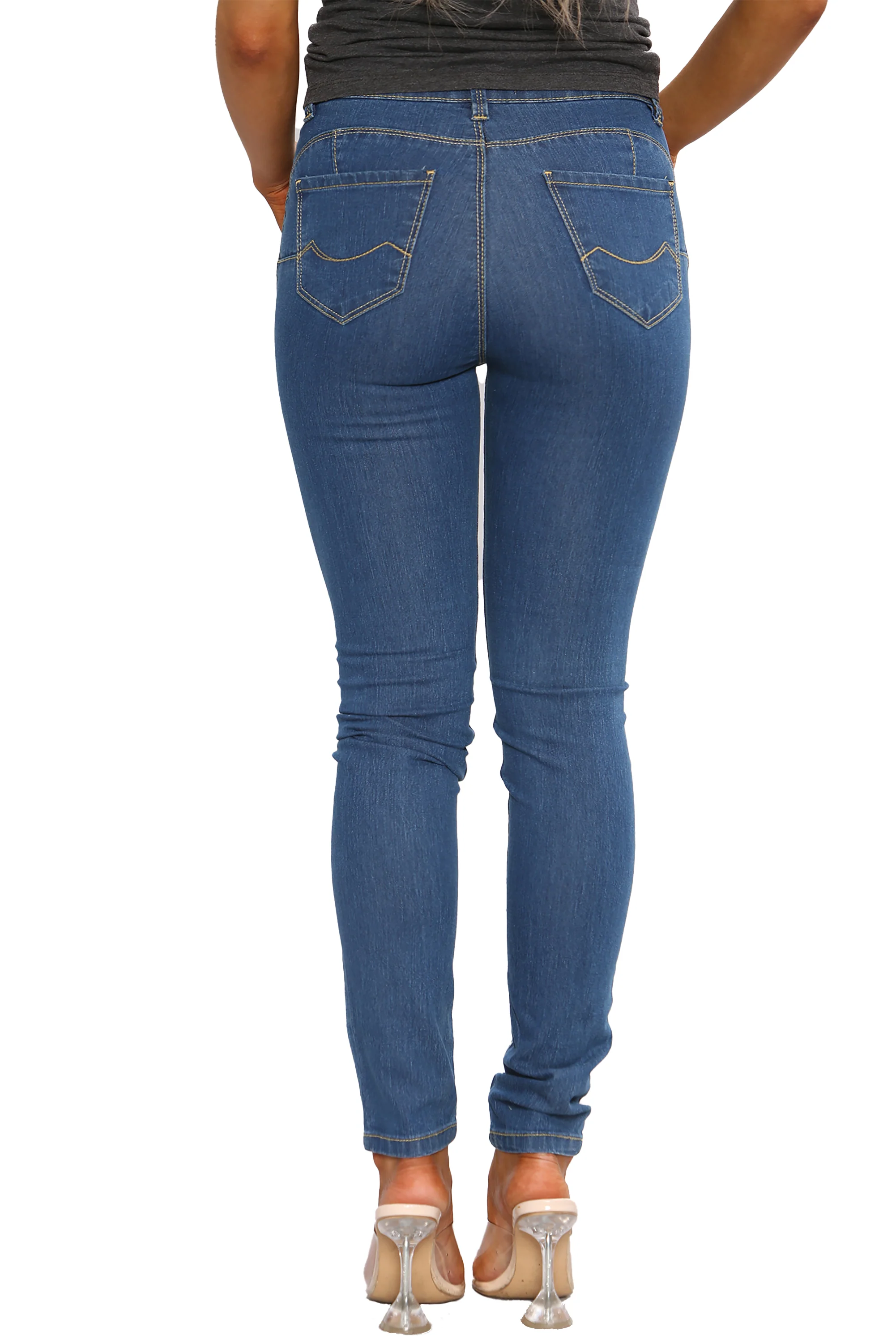 Enzo | Ladies Skinny Stretch Jeans - Image 3