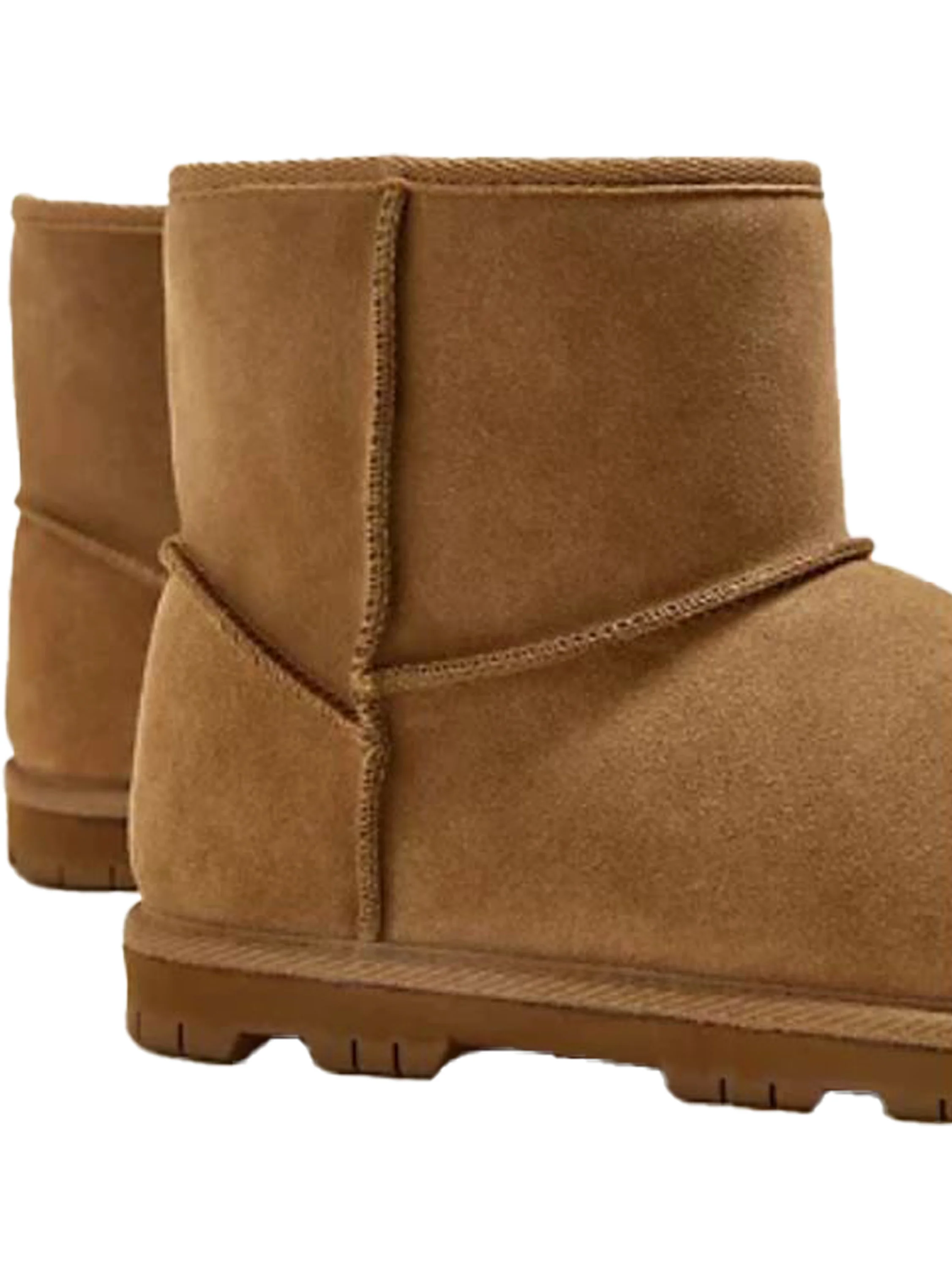 M&S | Womens Suede Boots Faux Fur Lining - Image 4