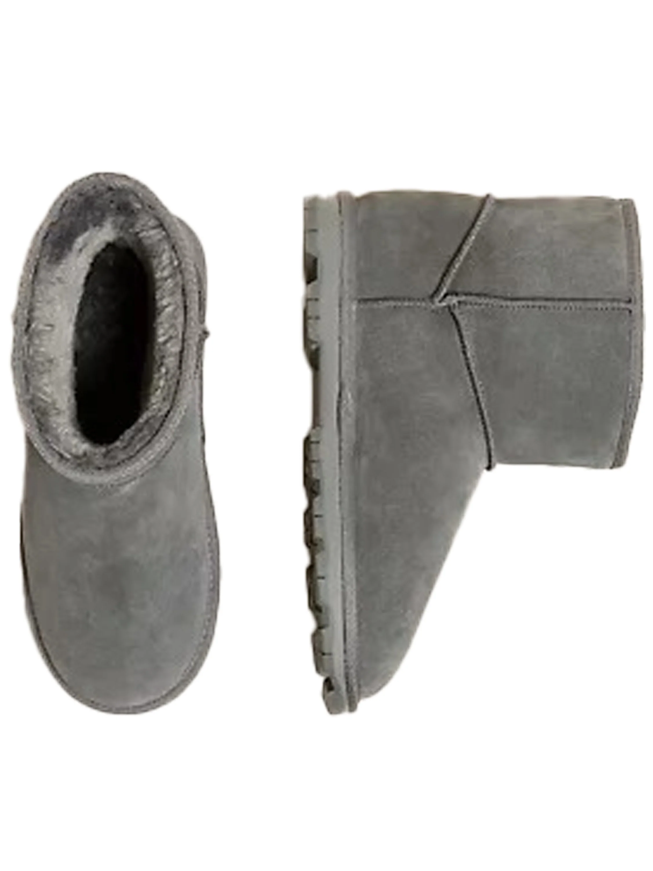 M&S | Womens Suede Boots Faux Fur Lining - Image 7