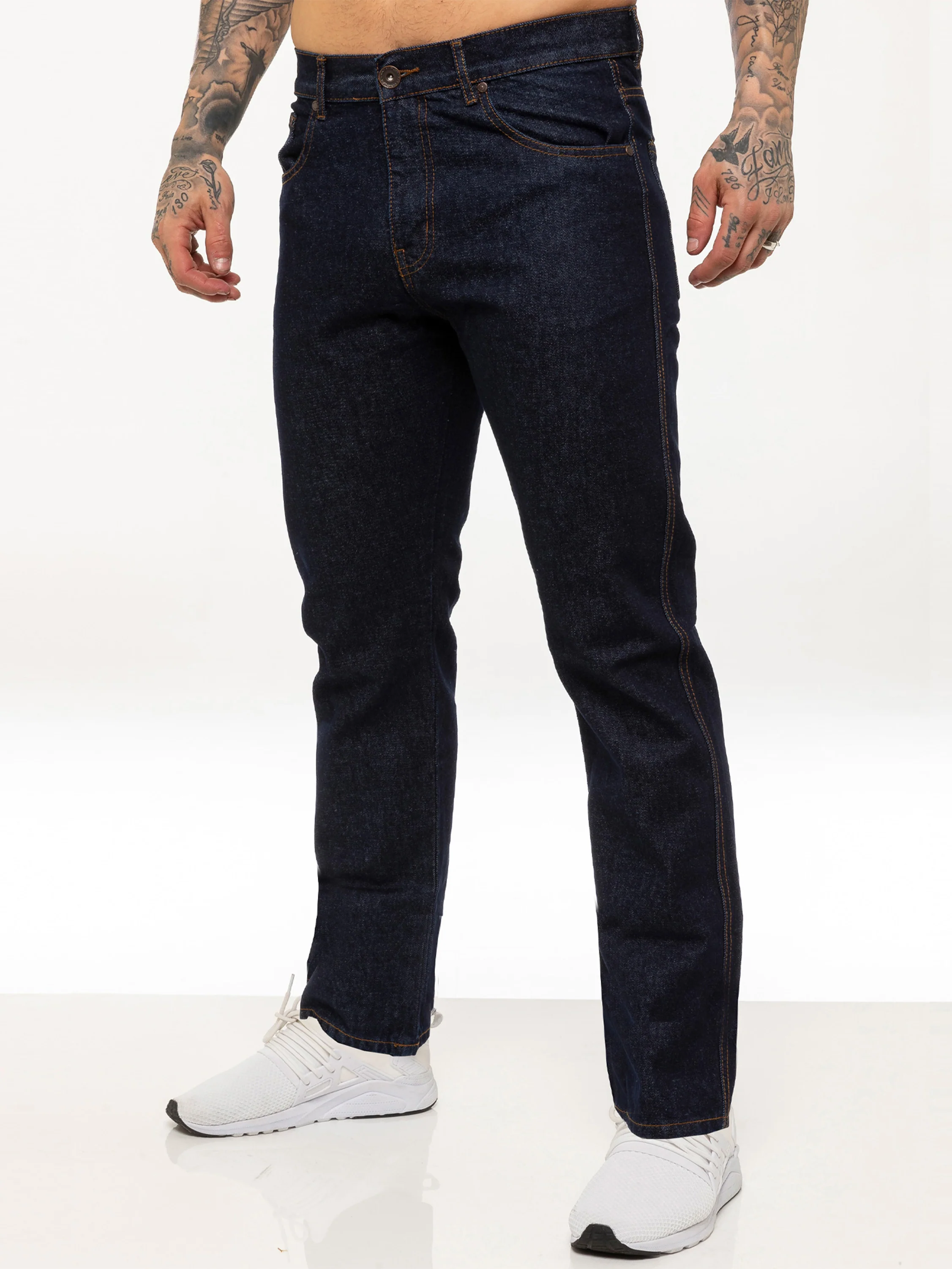 Kruze | Mens Straight Leg Denim Jeans - Image 10