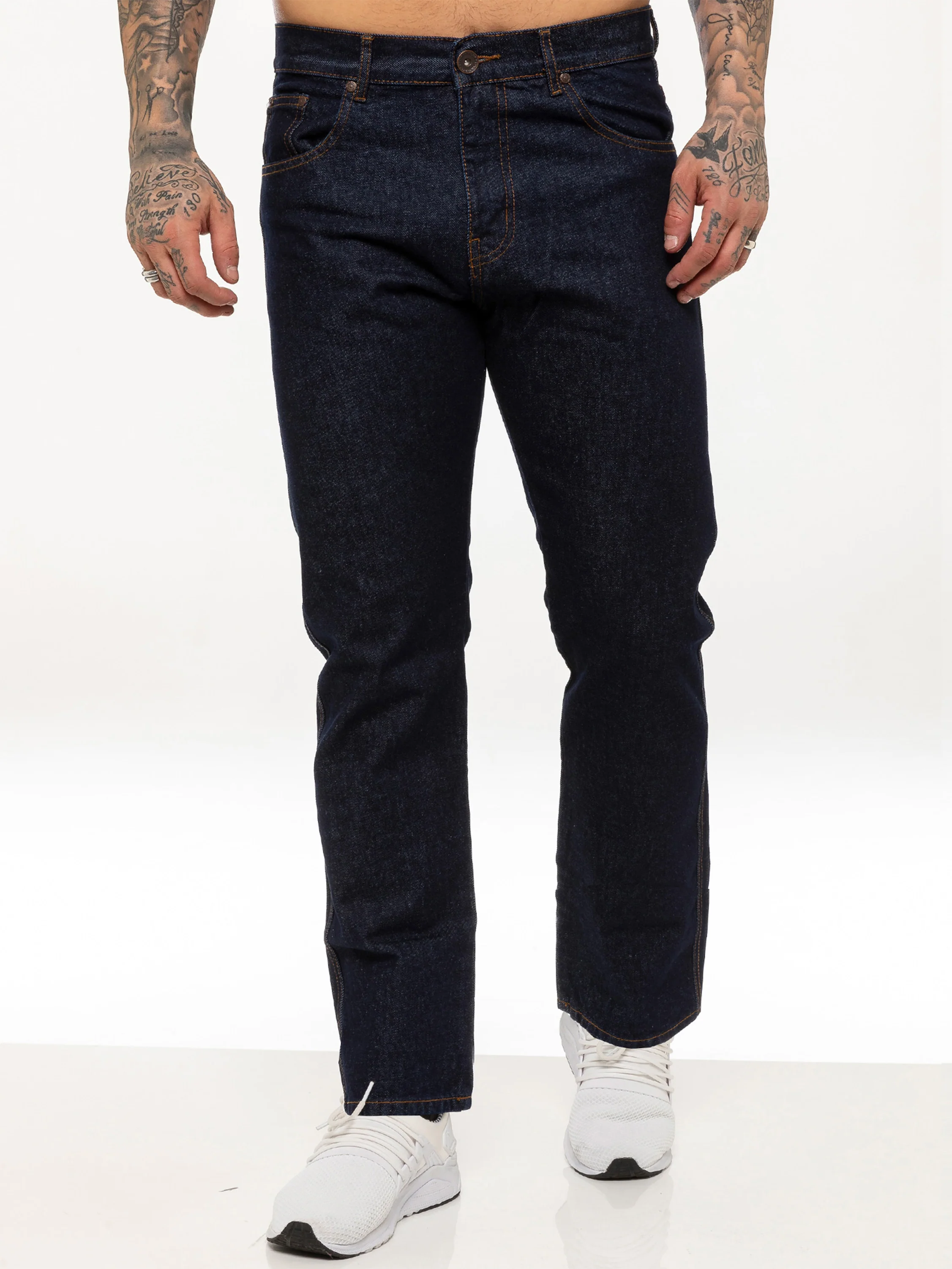 Kruze | Mens Straight Leg Denim Jeans - Image 11