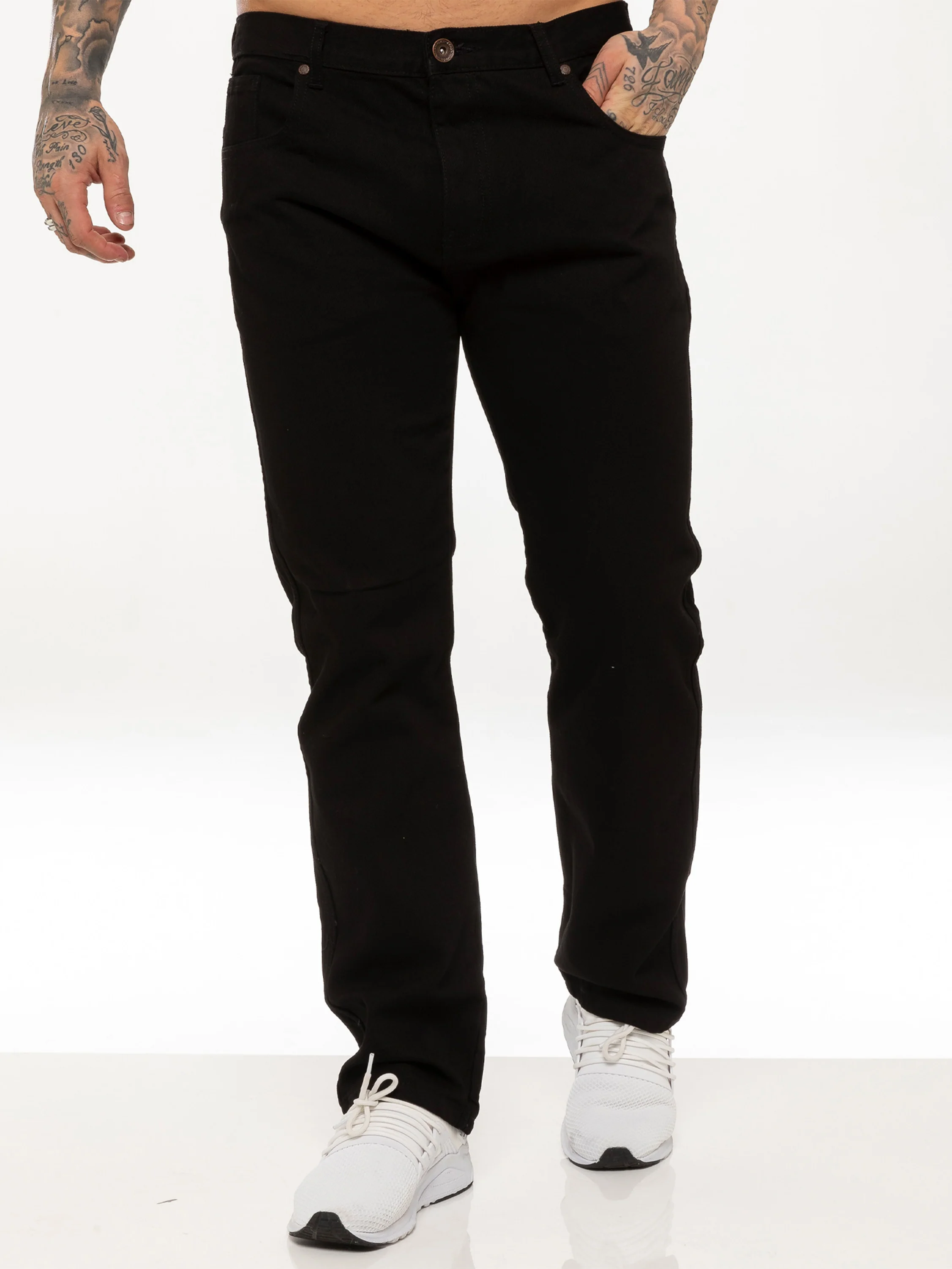 Kruze | Mens Straight Leg Denim Jeans - Image 4