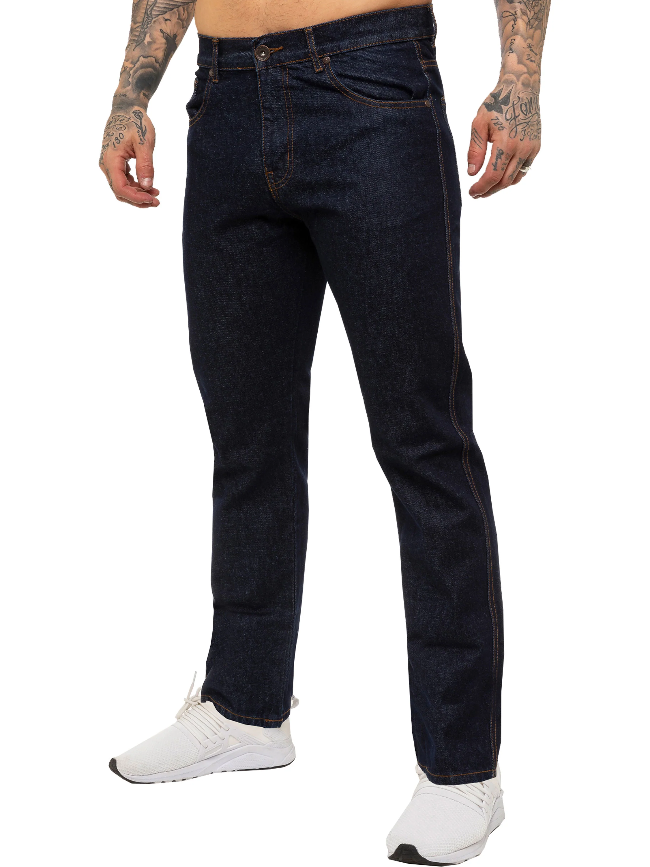 Kruze | Mens Straight Leg Denim Jeans - Image 8