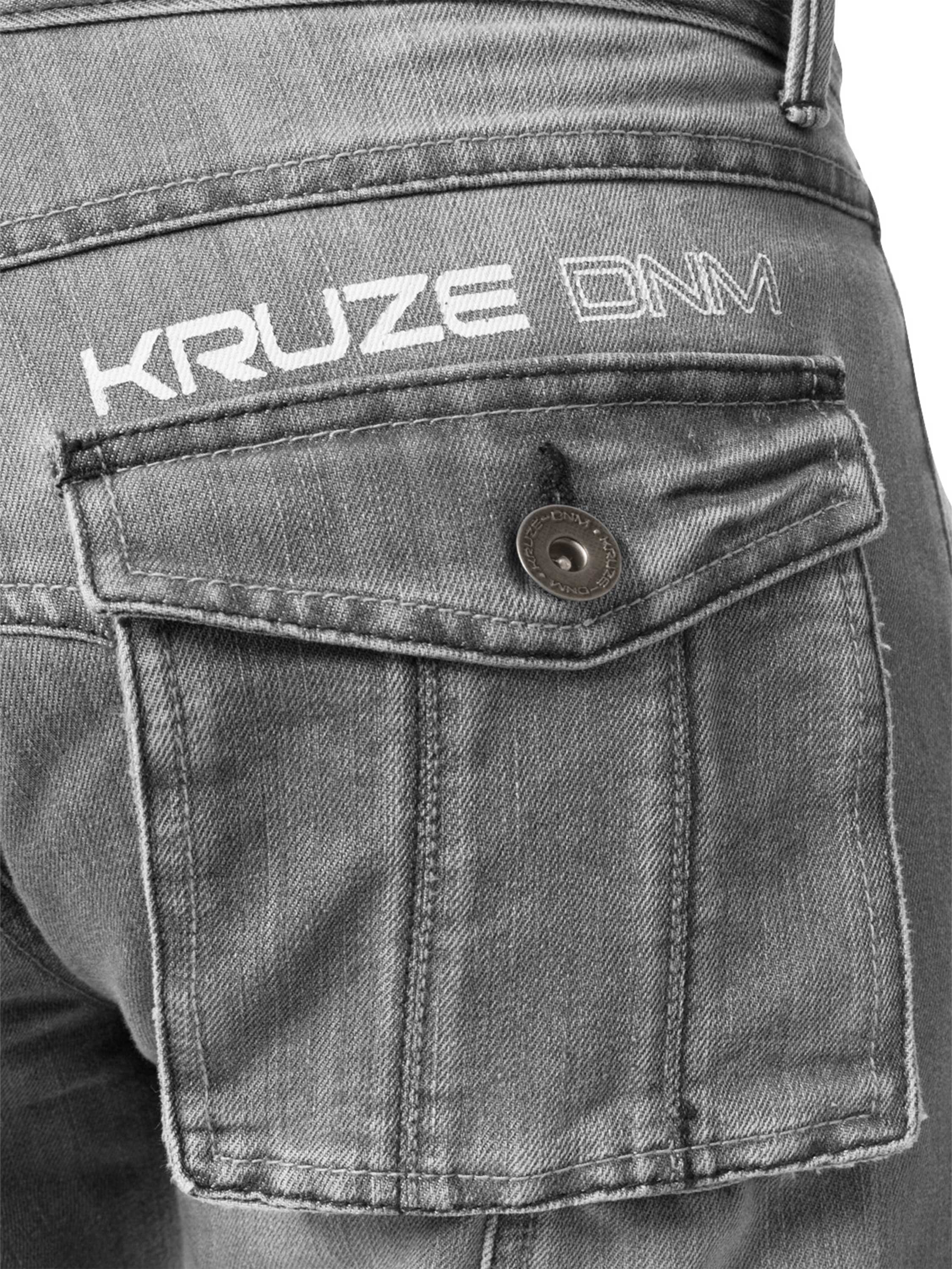 Kruze | Mens Cargo Combat Denim Jeans - Image 15