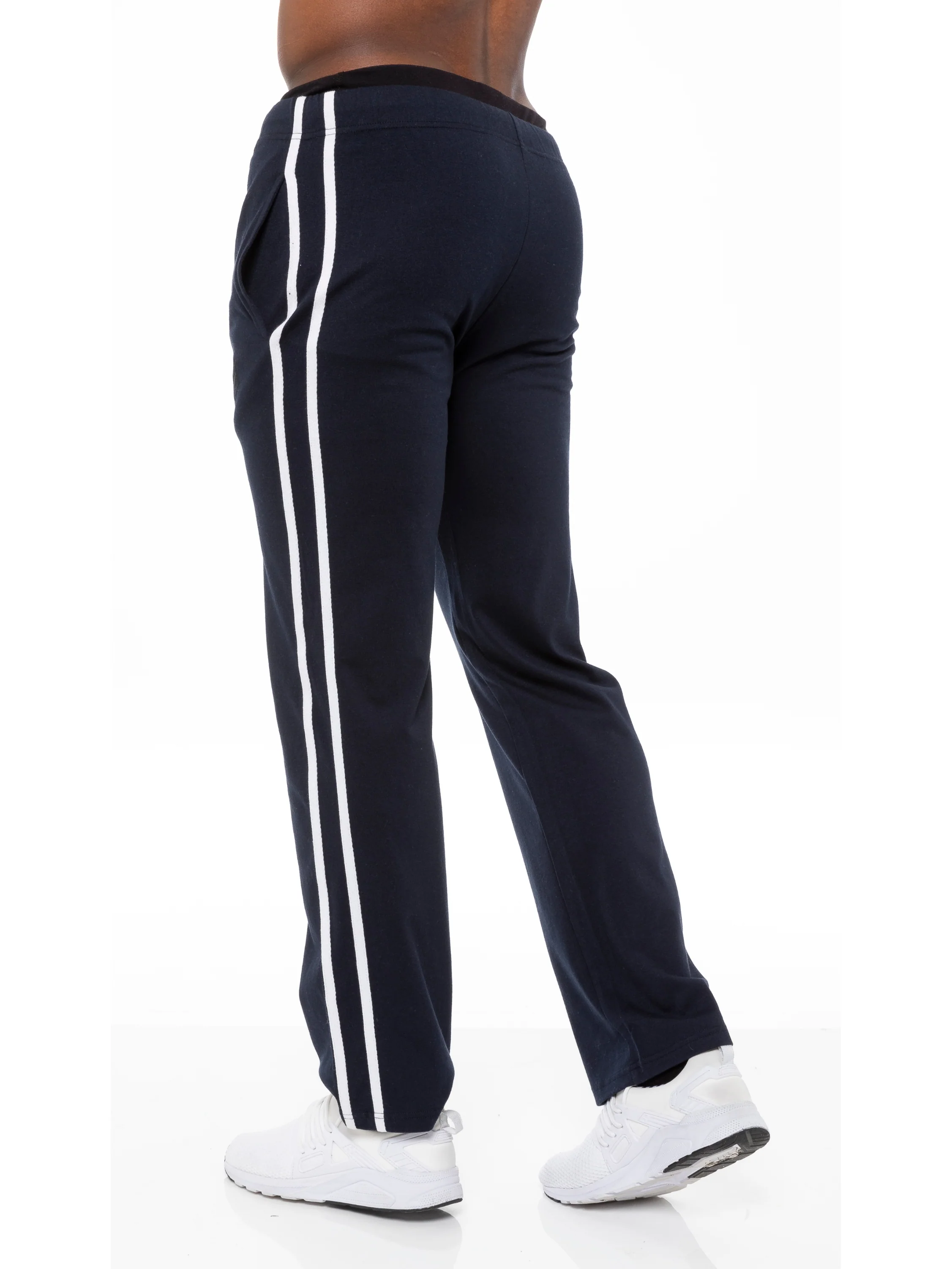 Mens Casual Striped Pyjama Lounge Pants | ENZO Designer Menswear - Image 7