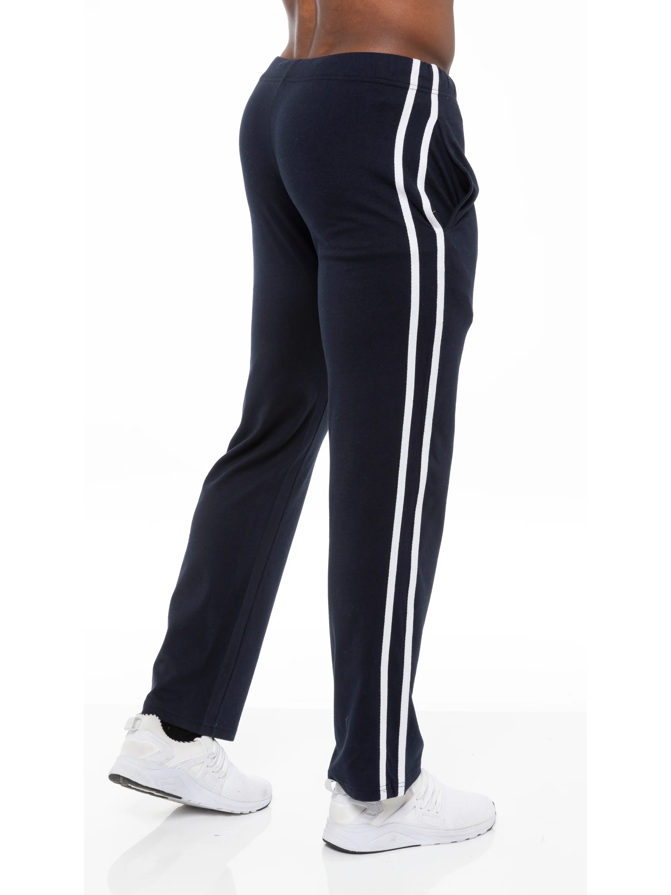 Mens Casual Striped Pyjama Lounge Pants | ENZO Designer Menswear - Image 8